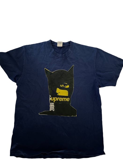 Supreme Supreme Catwoman Box Logo Tee in Blue | Grailed