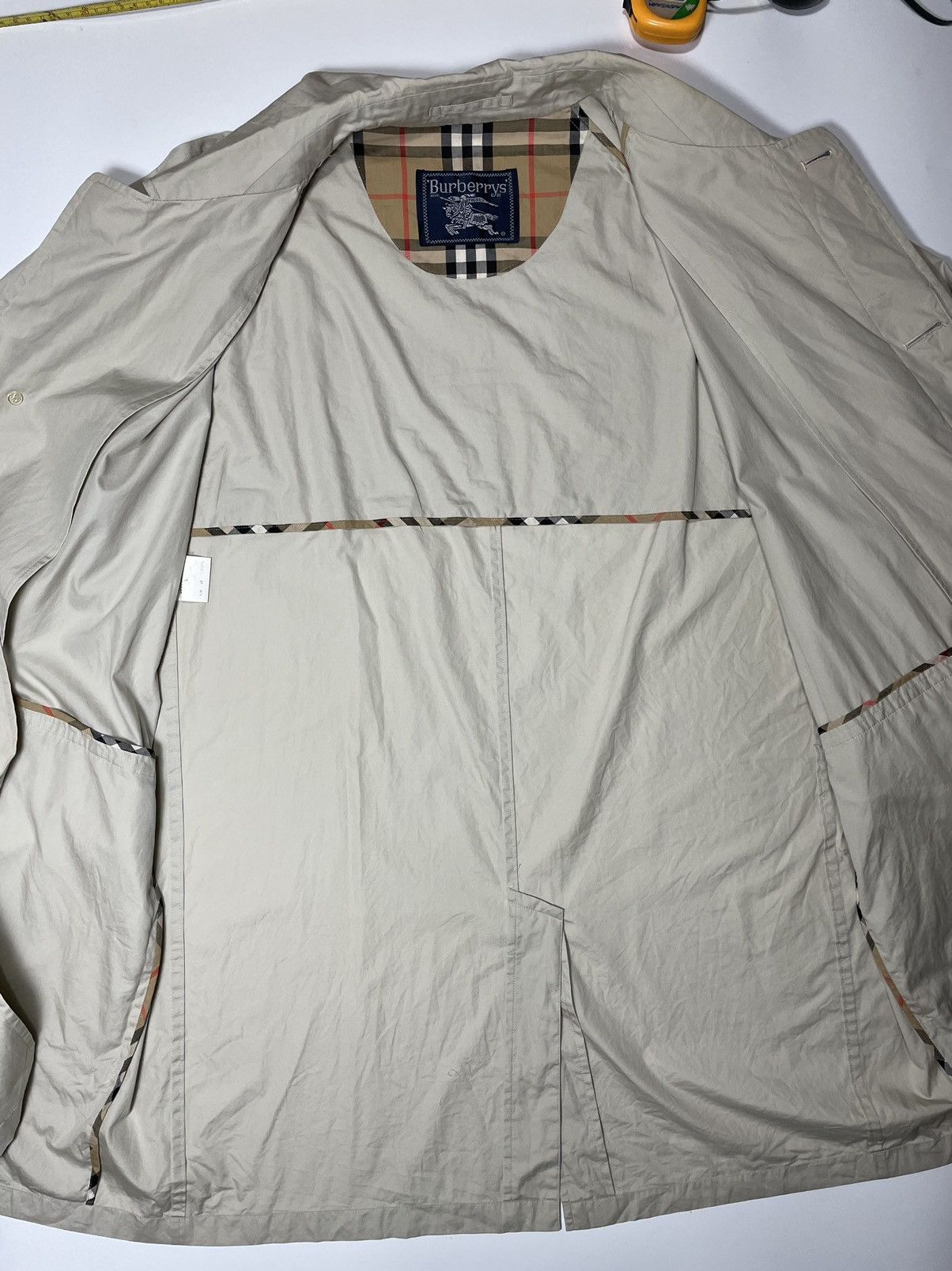 Burberry Vintage Burberrys Trench Coat Nova Check Plaid Tartan light Size US L / EU 52-54 / 3 - 9 Thumbnail