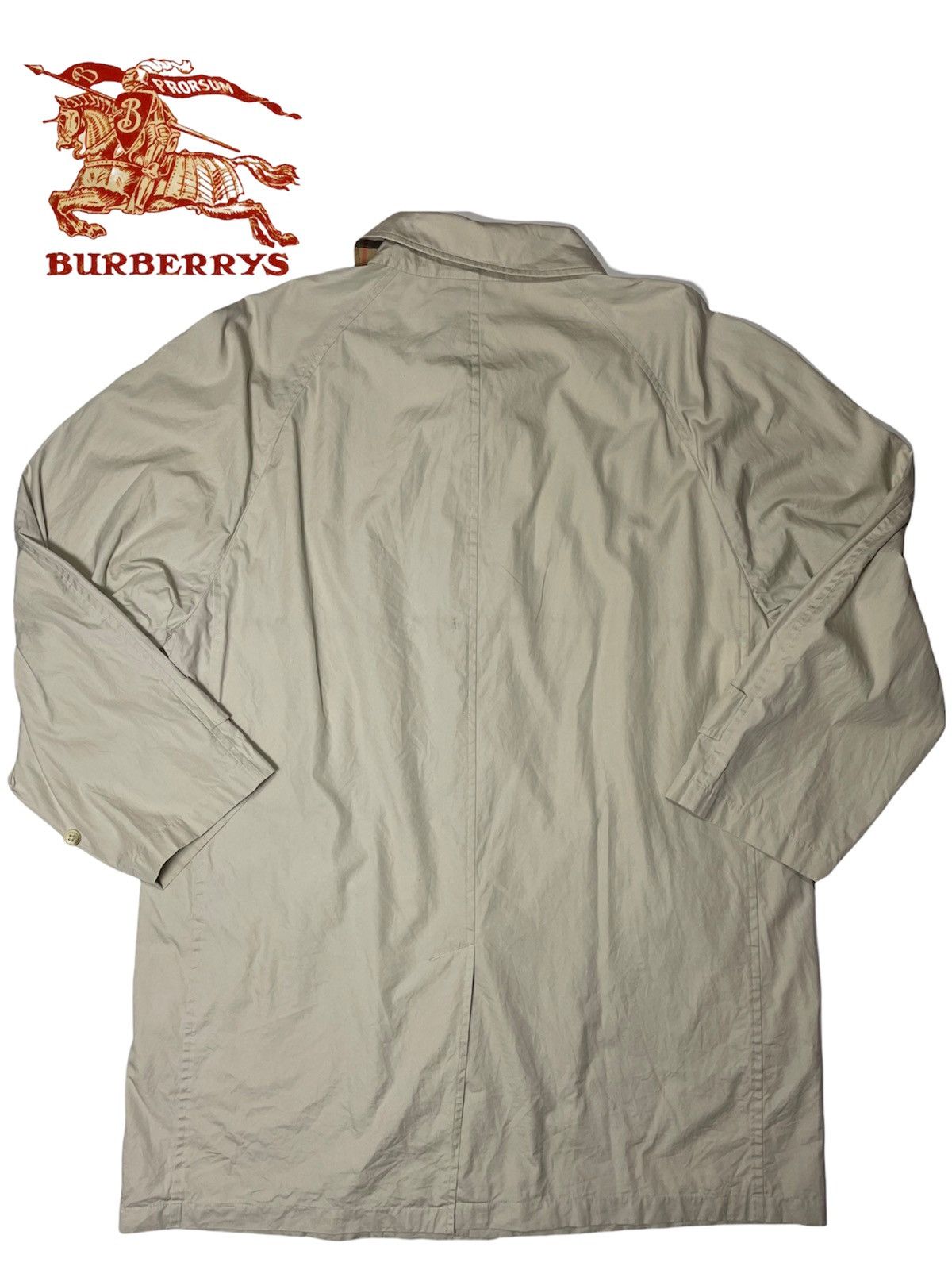 Burberry Vintage Burberrys Trench Coat Nova Check Plaid Tartan light Size US L / EU 52-54 / 3 - 3 Thumbnail