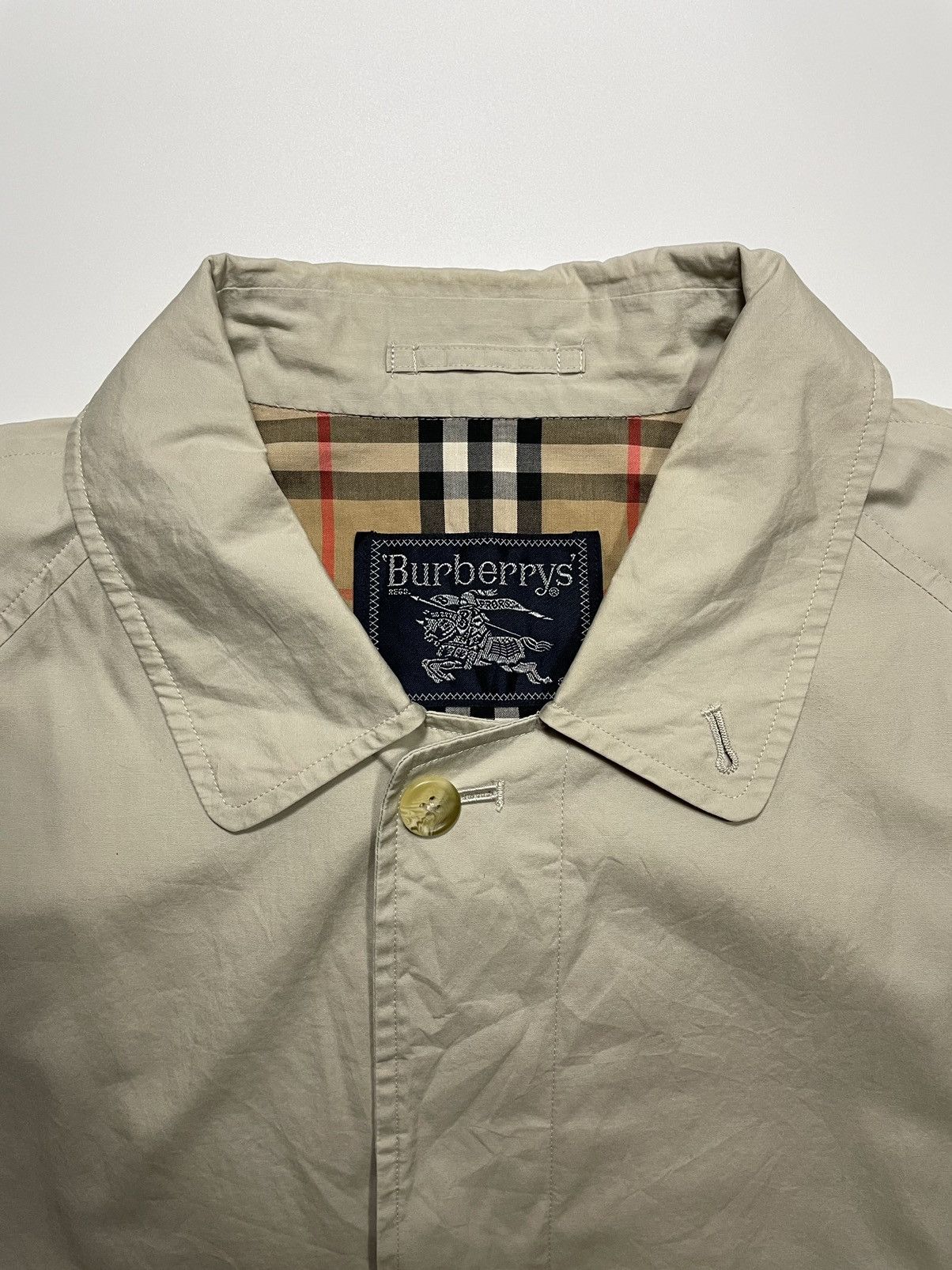 Burberry Vintage Burberrys Trench Coat Nova Check Plaid Tartan light Size US L / EU 52-54 / 3 - 4 Thumbnail