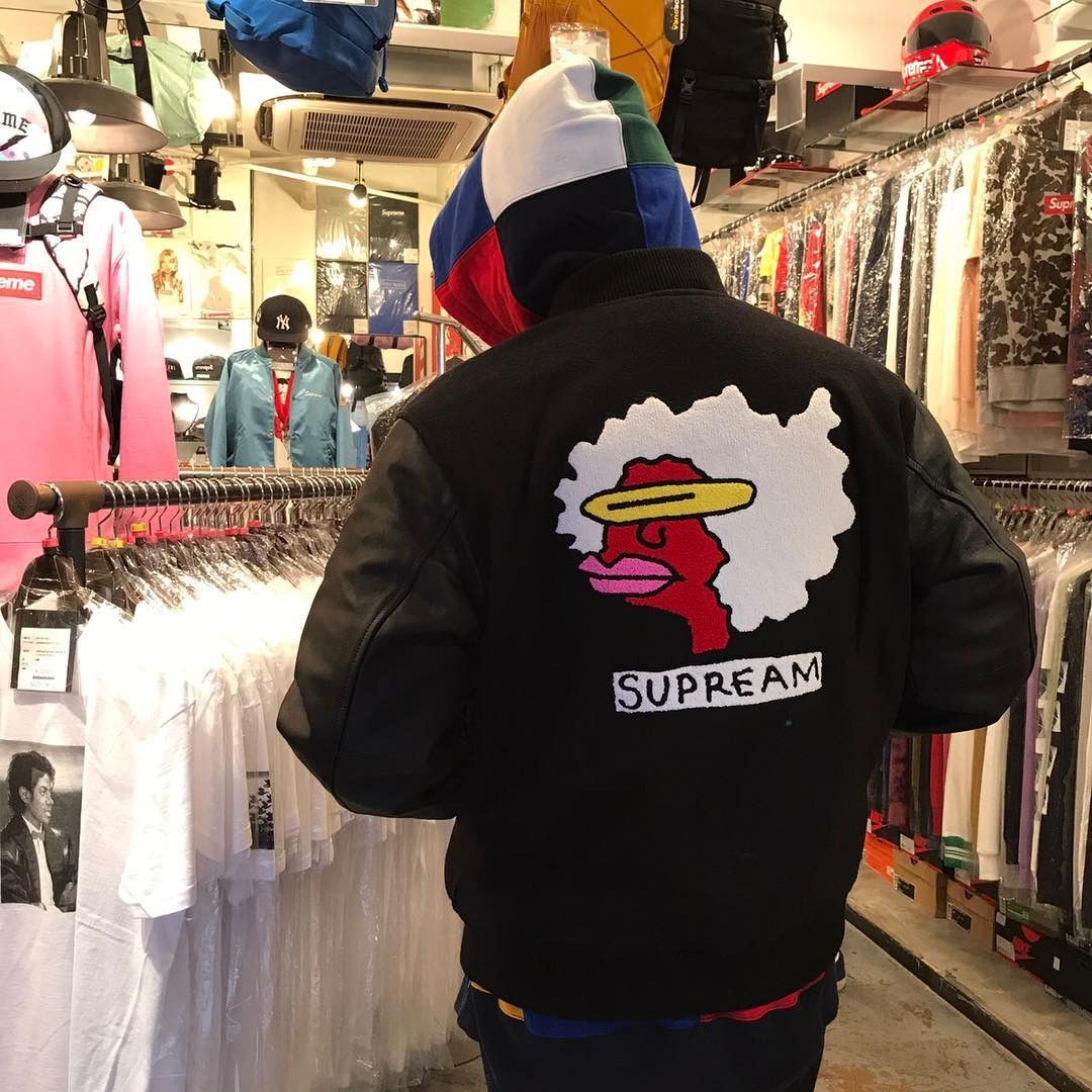 Supreme gonz ramm varsity jacket online