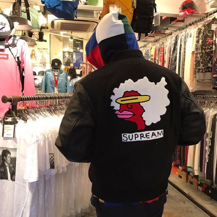 SUPREME GONZ RAMM VARSITY JACKET | cerennia.com.br