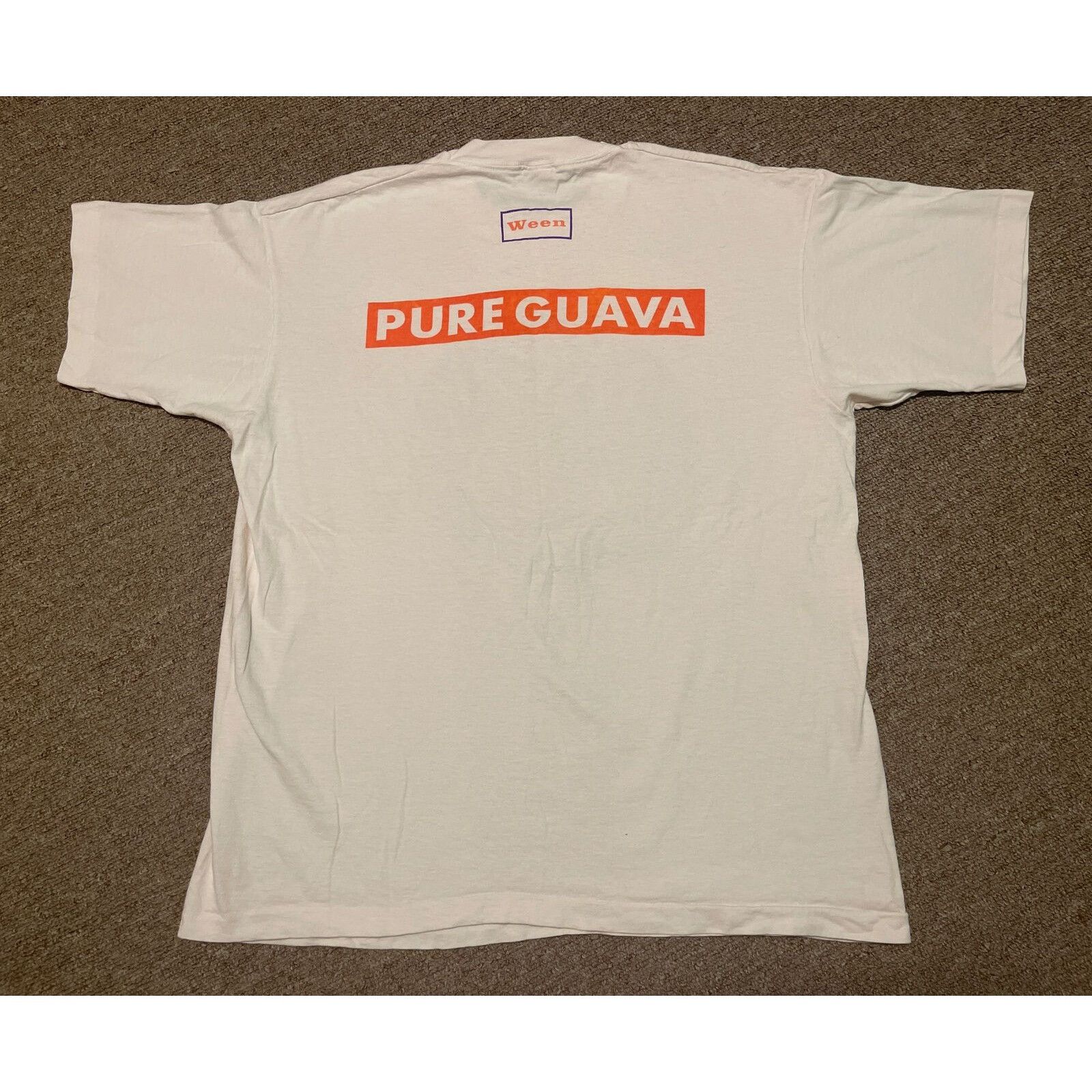 Fruit Of The Loom Vintage 90s 1992 XL Ween 'Pure Guava' Tour T-Shirt Size US XL / EU 56 / 4 - 2 Thumbnail