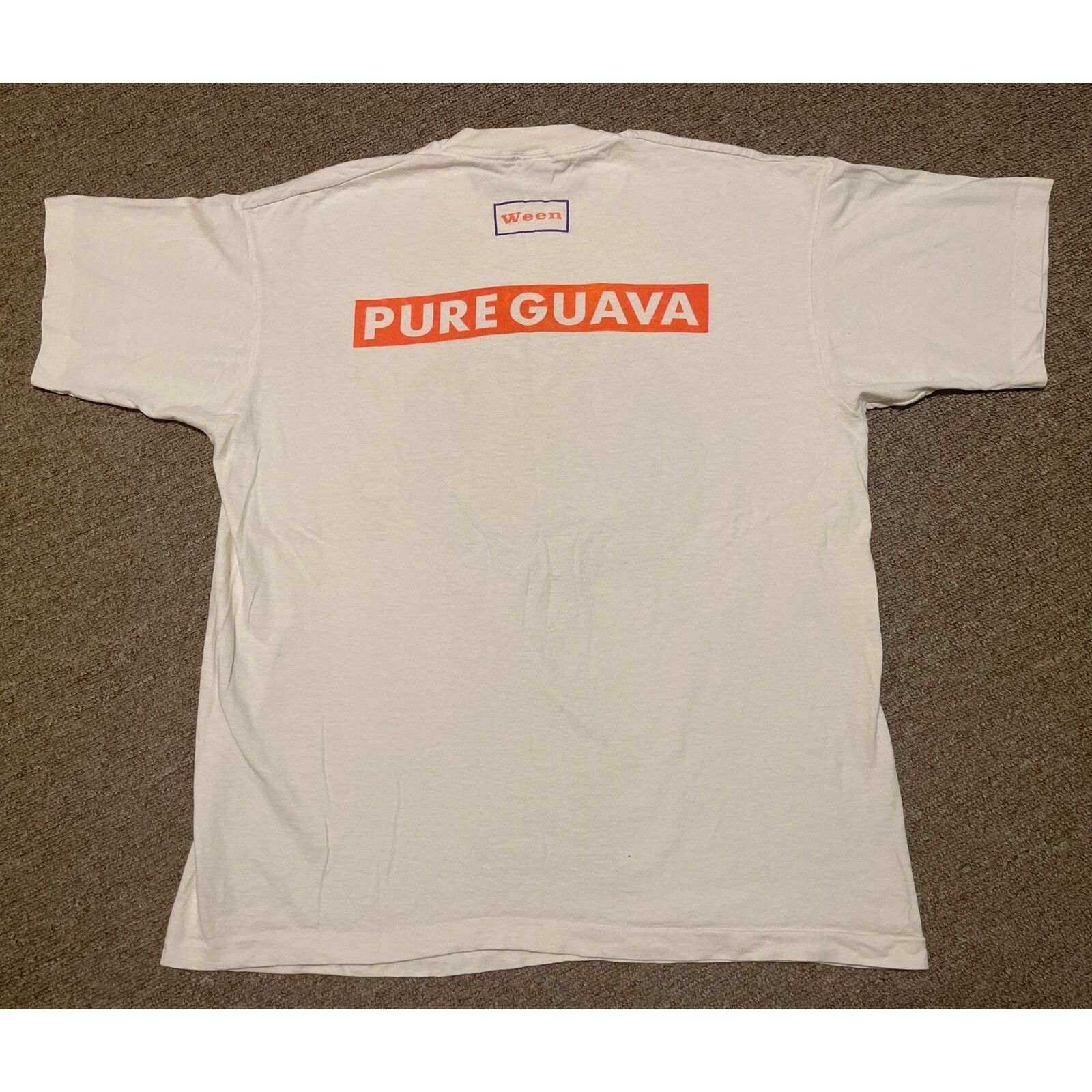 Fruit Of The Loom Vintage 90s 1992 XL Ween 'Pure Guava' Tour T-Shirt Size US XL / EU 56 / 4 - 8 Thumbnail