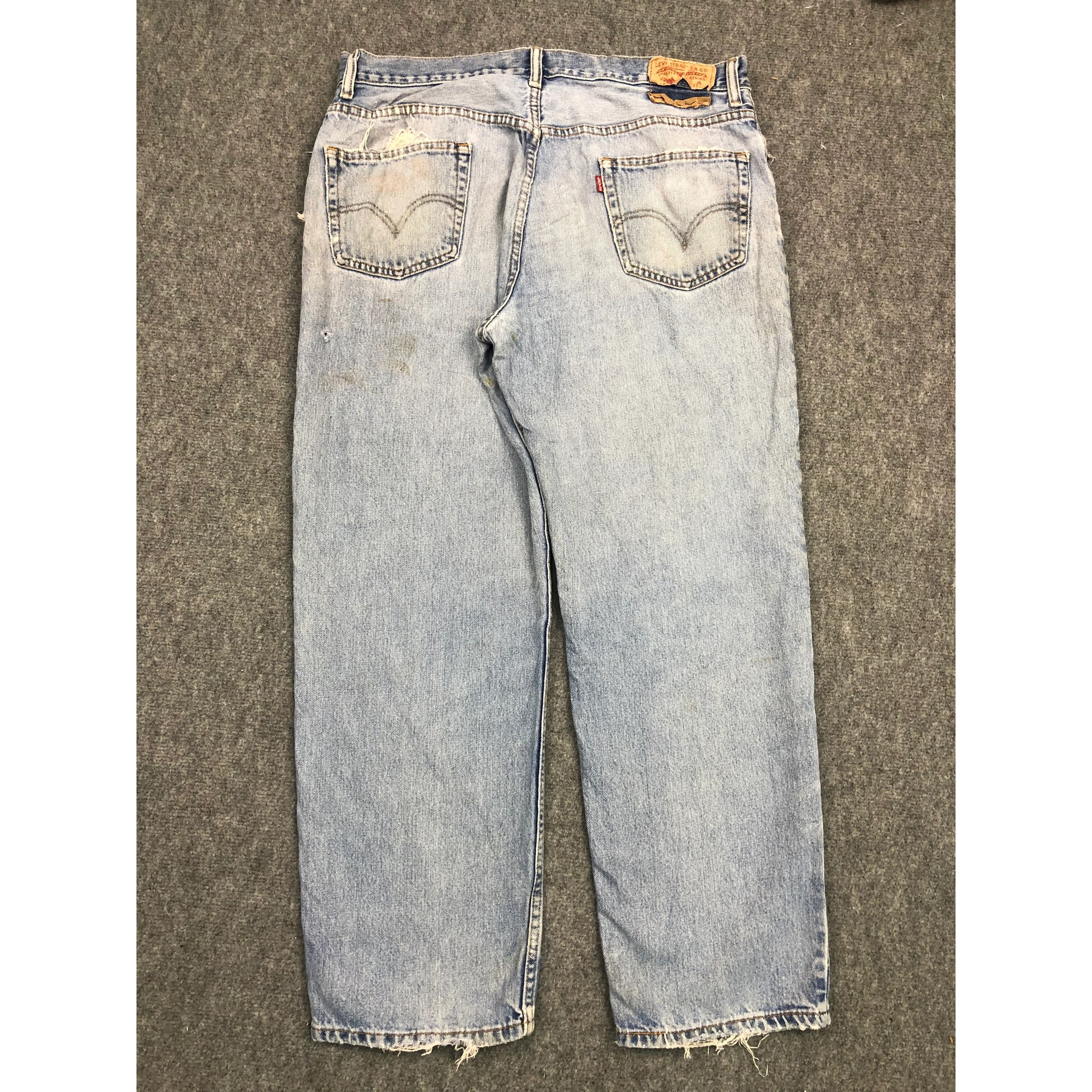 Levi's Vintage Levis 550 Relaxed Fit Faded Denim DP0246 Size US 36 / EU 52 - 2 Thumbnail
