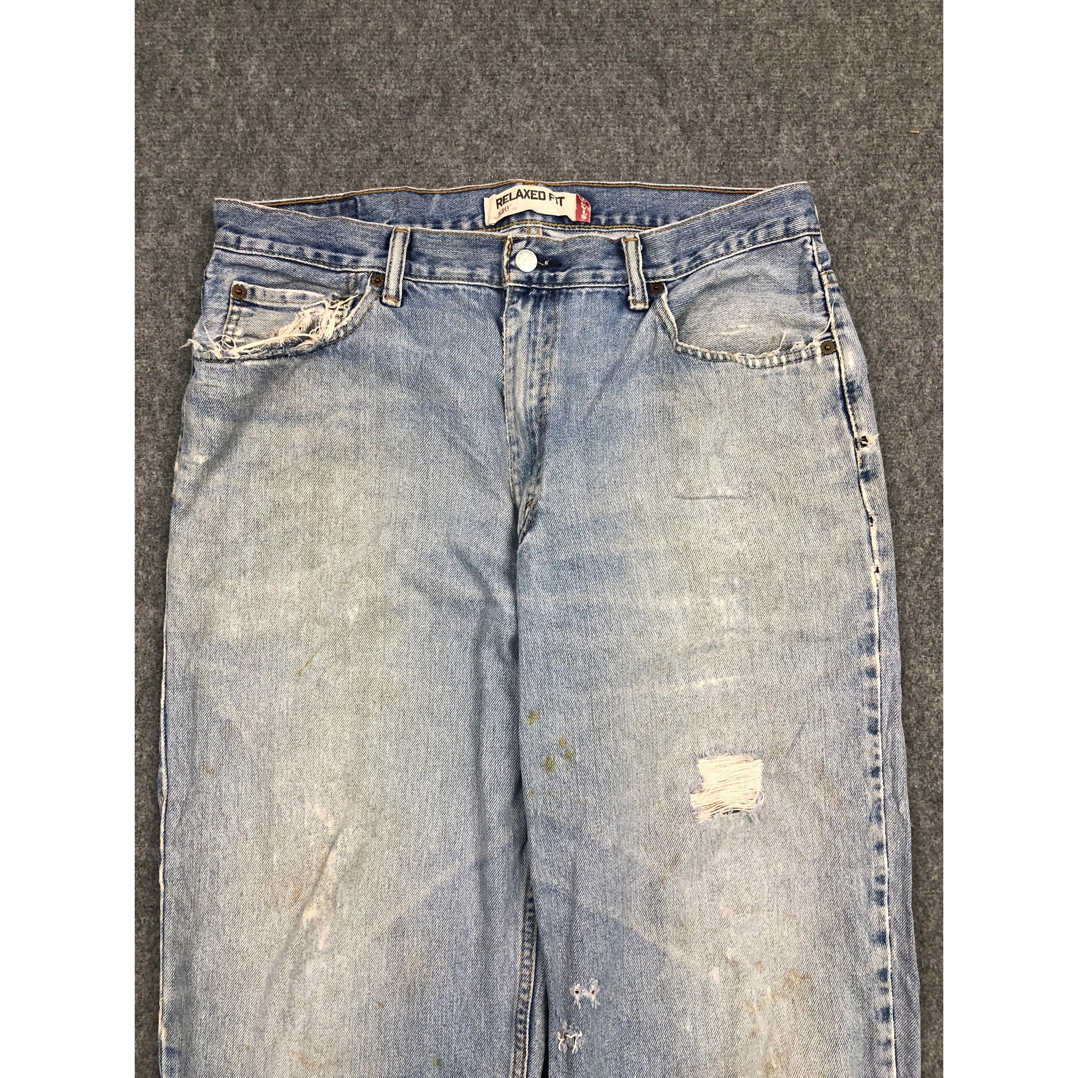 Levi's Vintage Levis 550 Relaxed Fit Faded Denim DP0246 Size US 36 / EU 52 - 3 Thumbnail