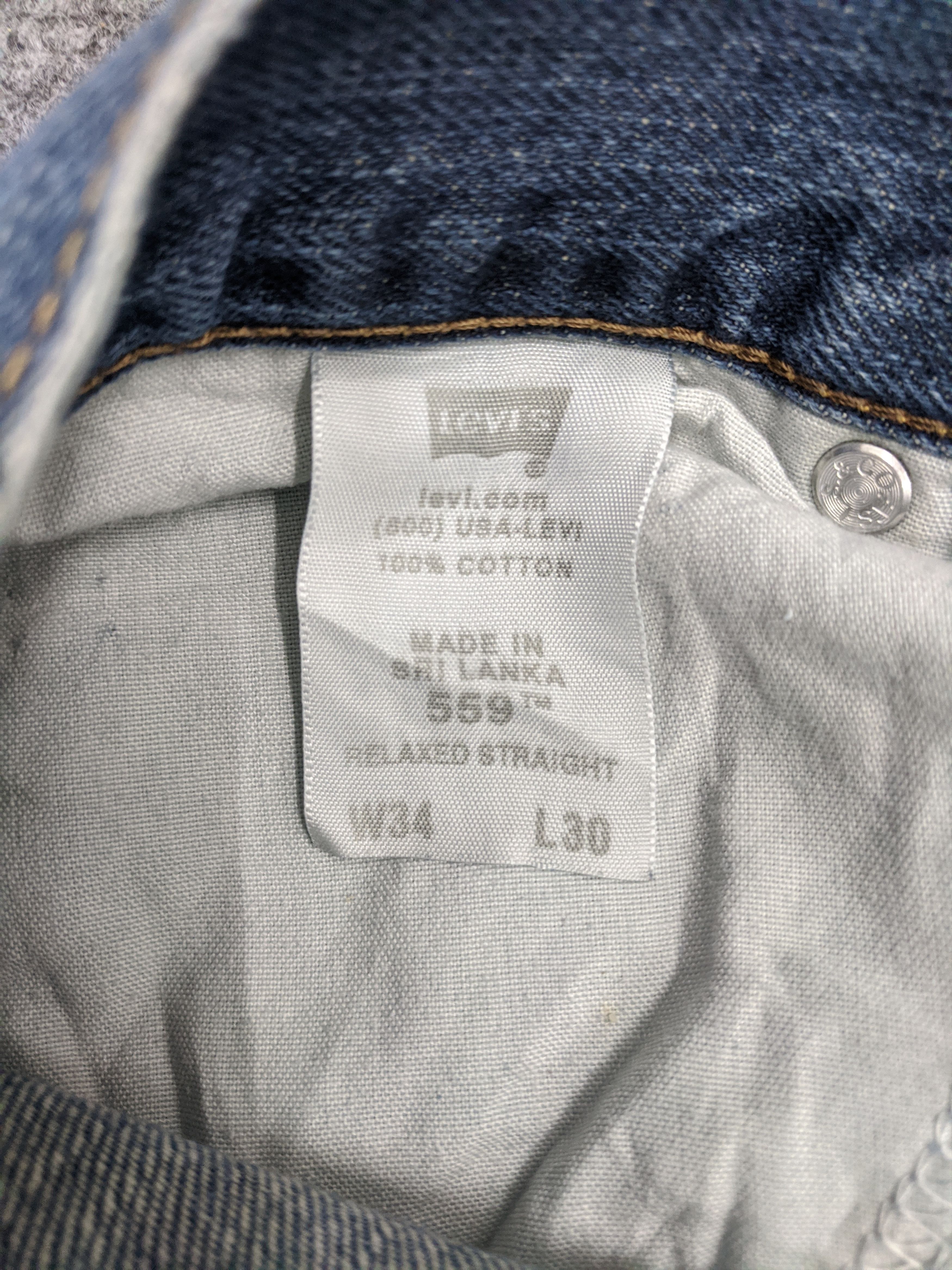 Levi's Vintage Levis 559 Jeans DP0905 Size US 35 - 7 Thumbnail