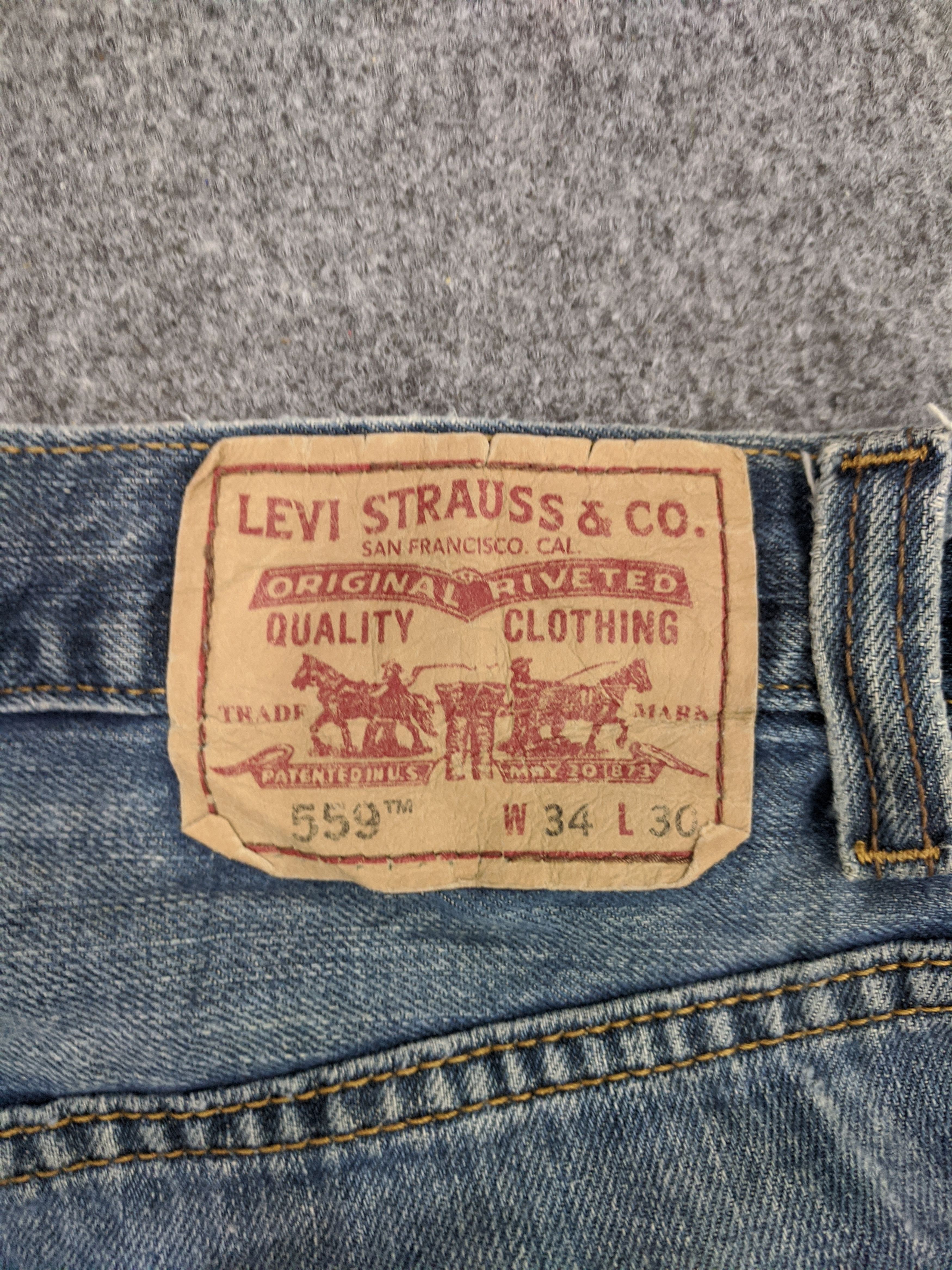 Levi's Vintage Levis 559 Jeans DP0905 Size US 35 - 5 Thumbnail