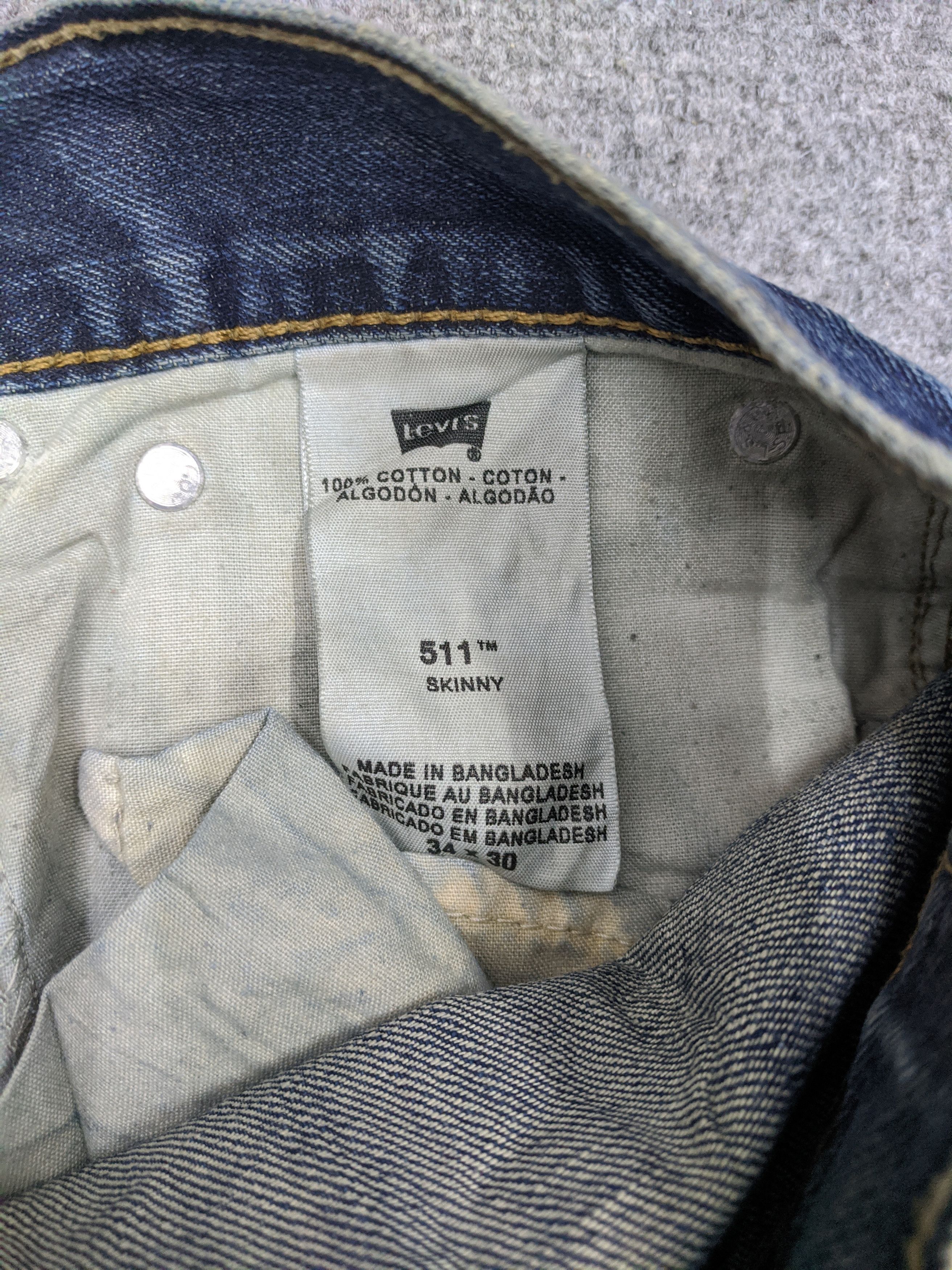 Levi's Vintage Levis 511 Jeans DP0903 Size US 35 - 6 Thumbnail