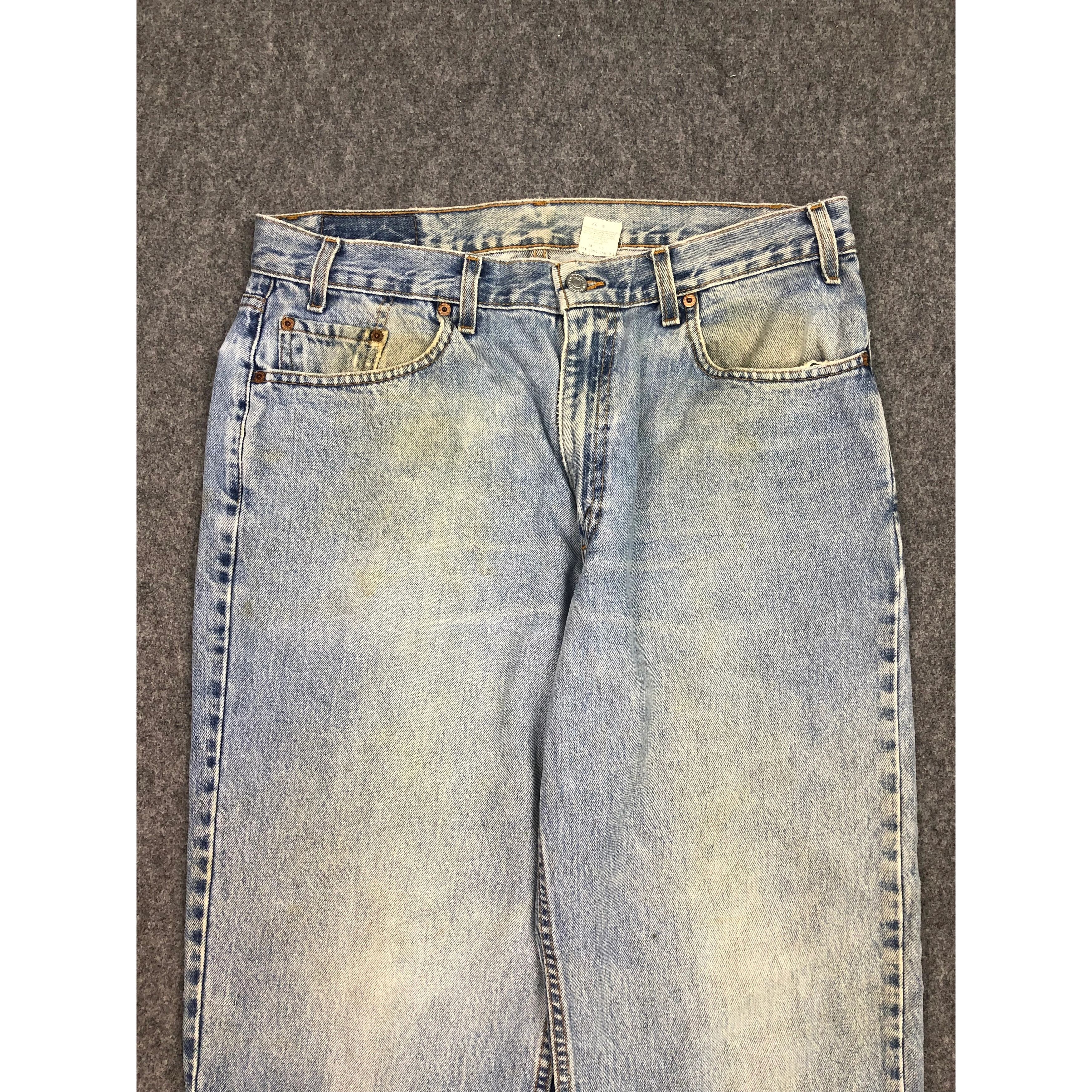 Levi's Vintage 90s Levis 550 Jeans Lightwash DP0418 Size US 36 / EU 52 - 3 Thumbnail