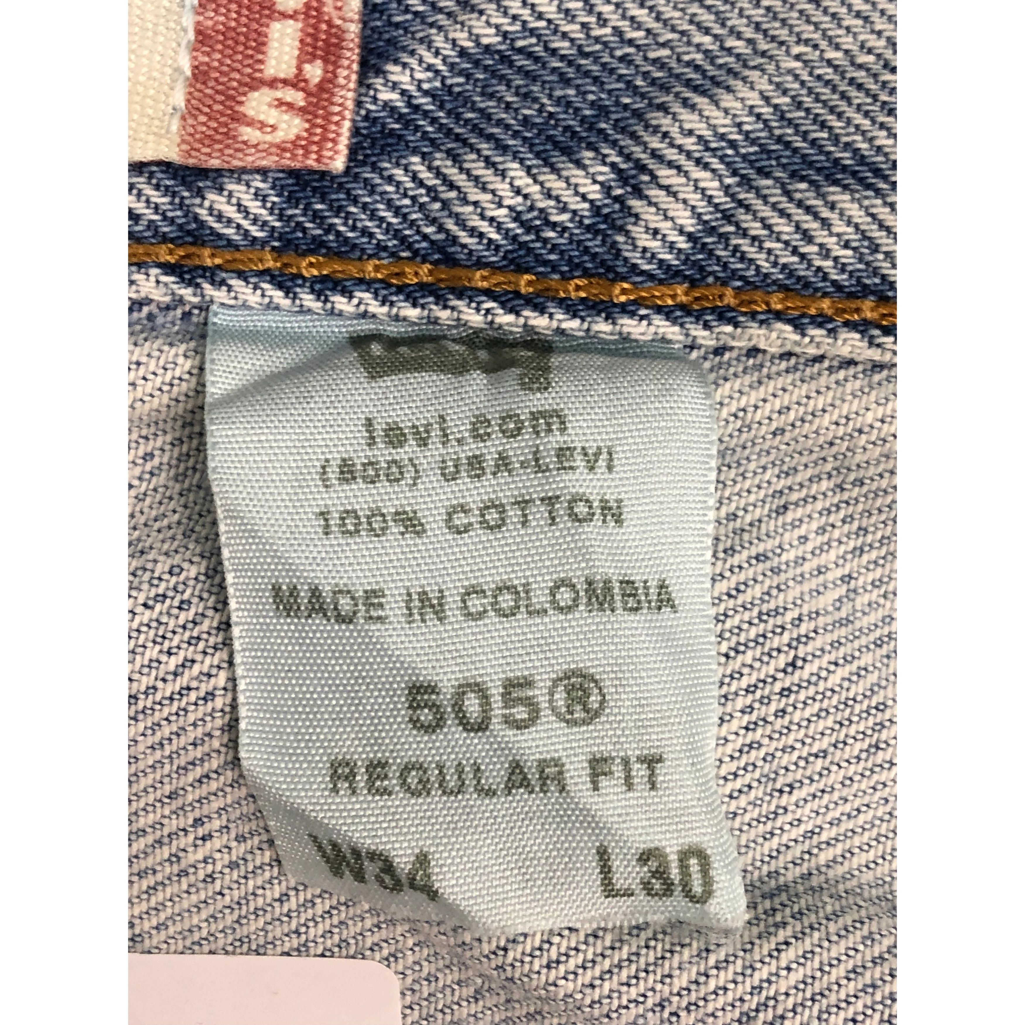Levi's Vintage Levis 505 Lightwash Jeans DP0417 Size US 34 / EU 50 - 6 Thumbnail