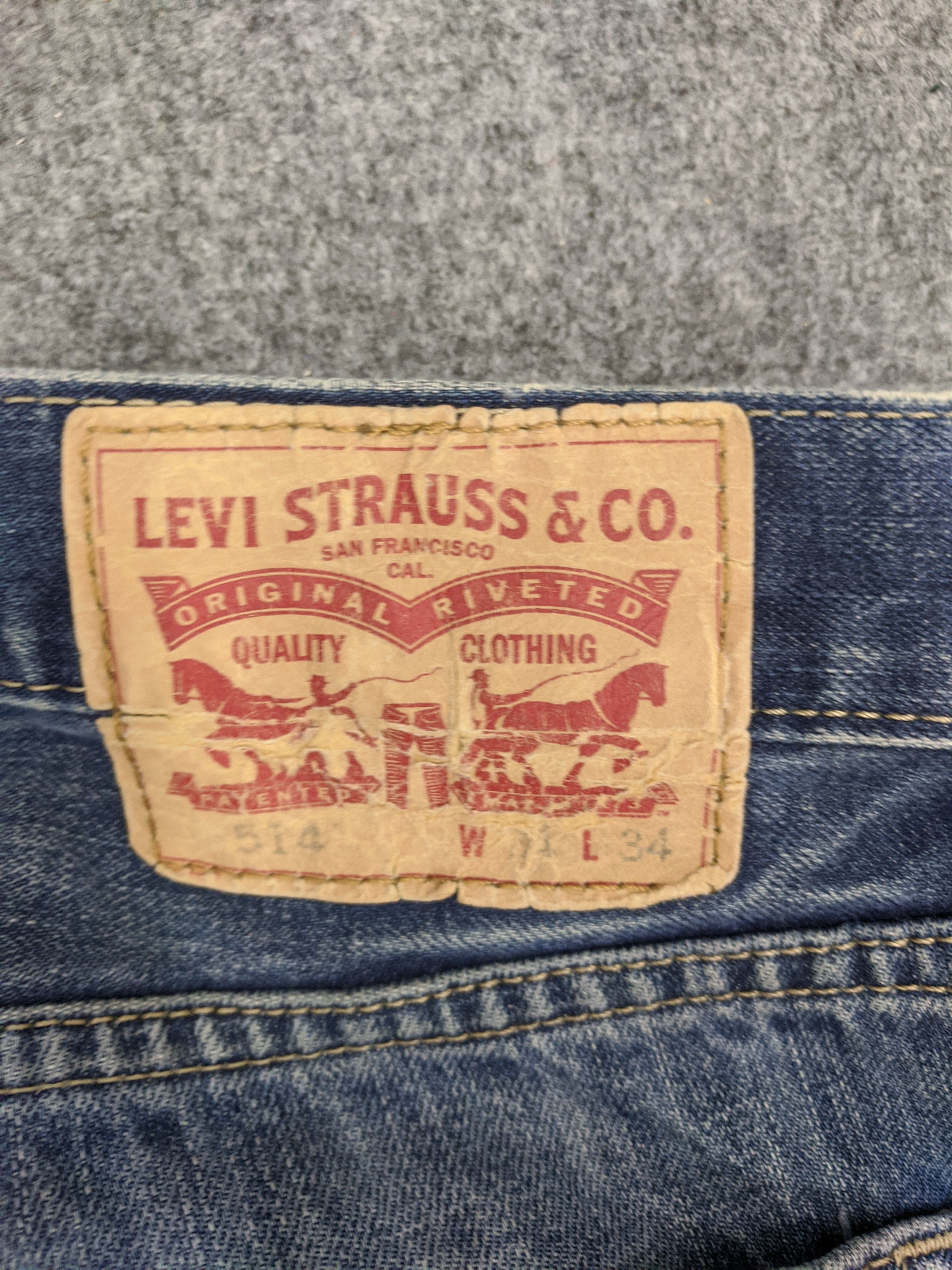 Levi's Vintage Levis 514 Jeans DP0909 Size US 35 - 5 Thumbnail