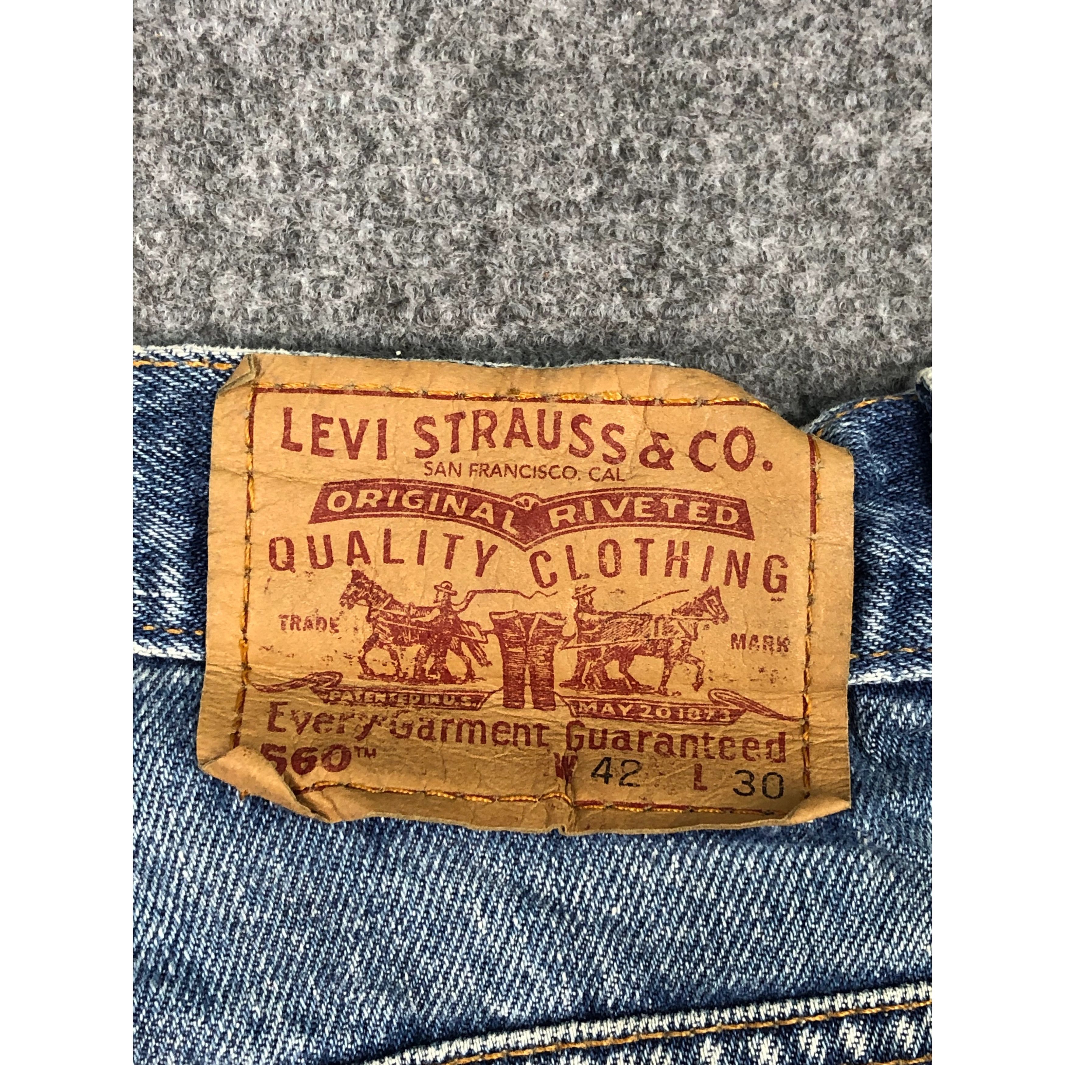 Levi's Vintage 90s Levis 560 Jeans DP0421 Size US 42 / EU 58 - 5 Thumbnail