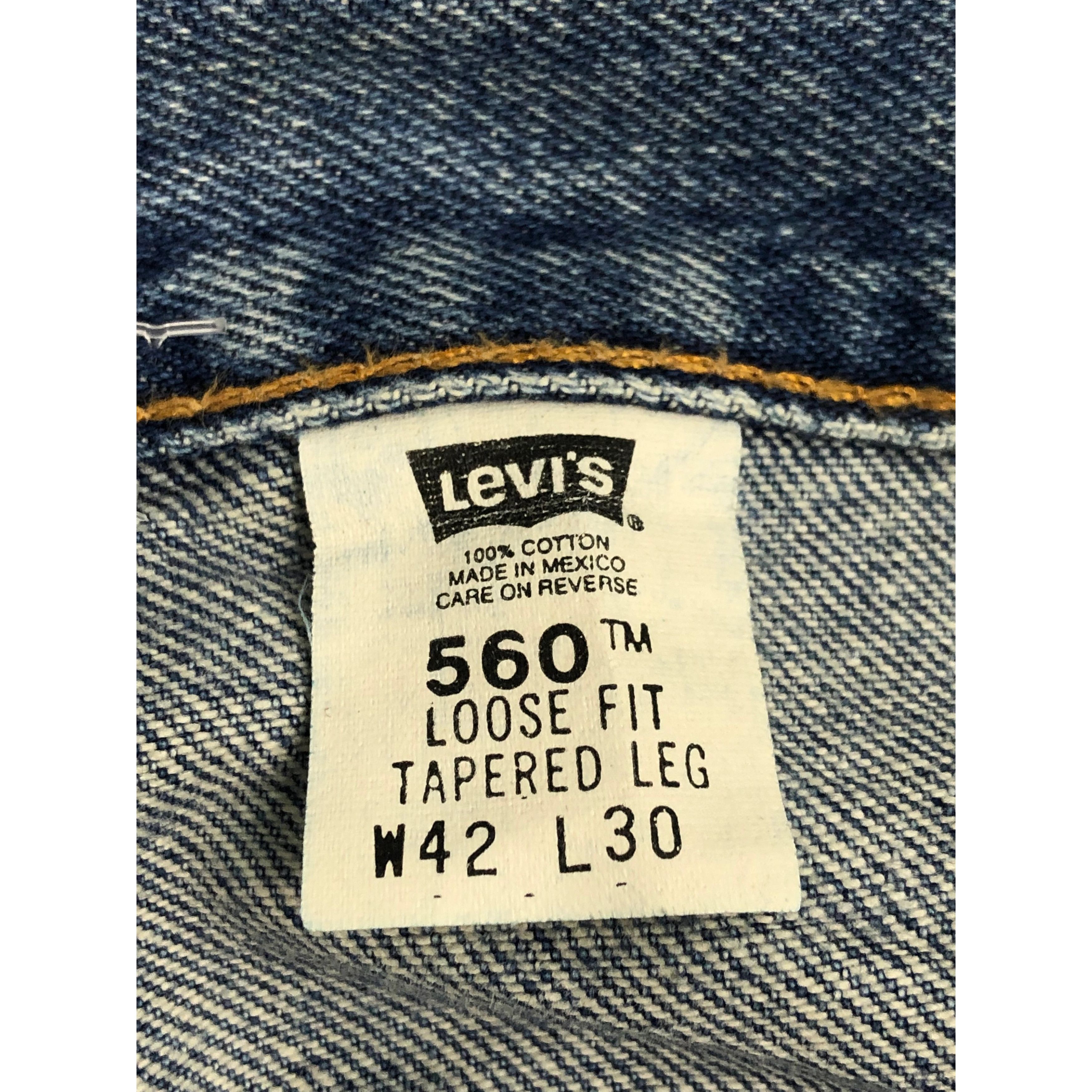 Levi's Vintage 90s Levis 560 Jeans DP0421 Size US 42 / EU 58 - 6 Thumbnail