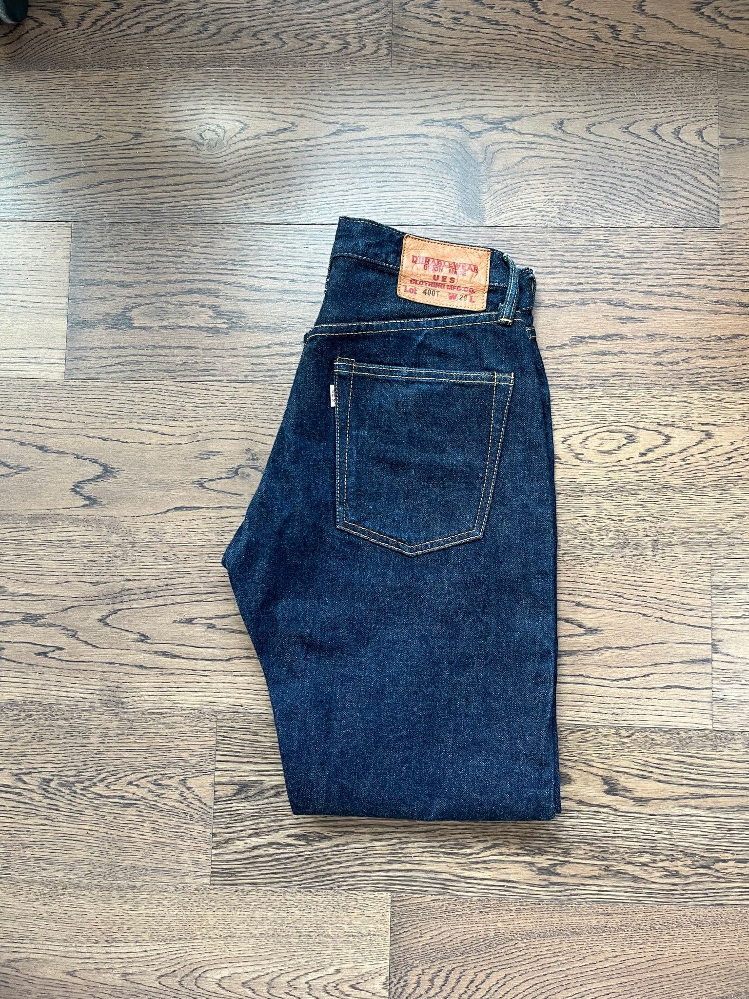 UES Clothing Early Version UES Japan Made 400T Tapered Selvedge Jeans Size US 29 - 2 Thumbnail
