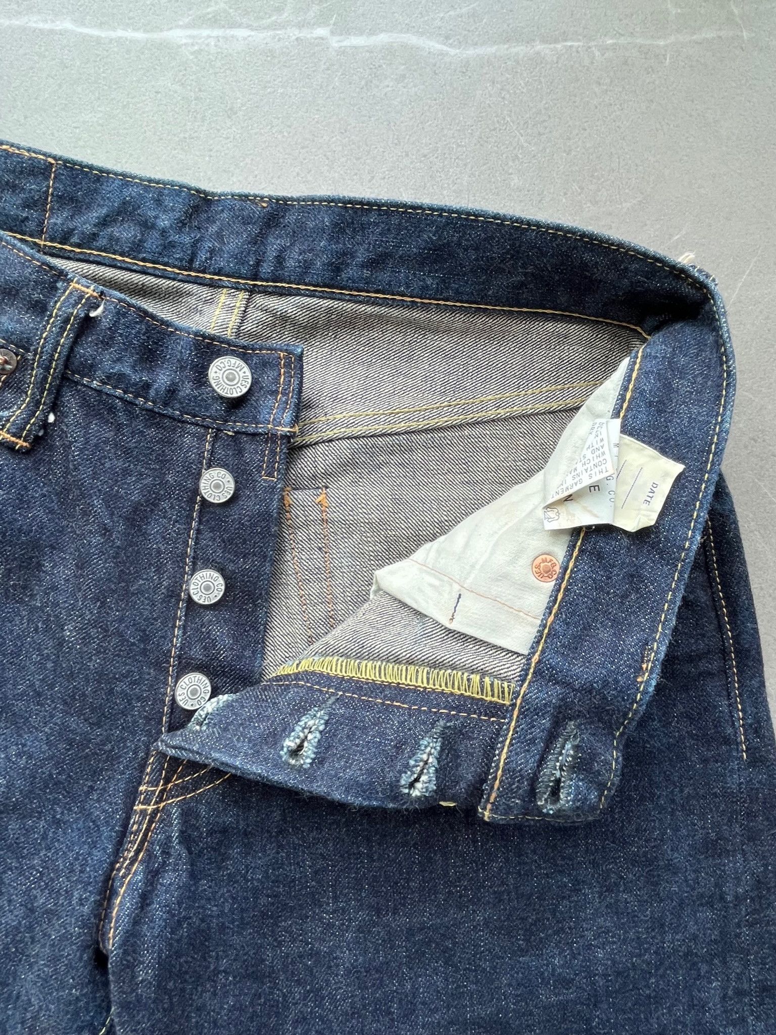 UES Clothing Early Version UES Japan Made 400T Tapered Selvedge Jeans Size US 29 - 6 Thumbnail
