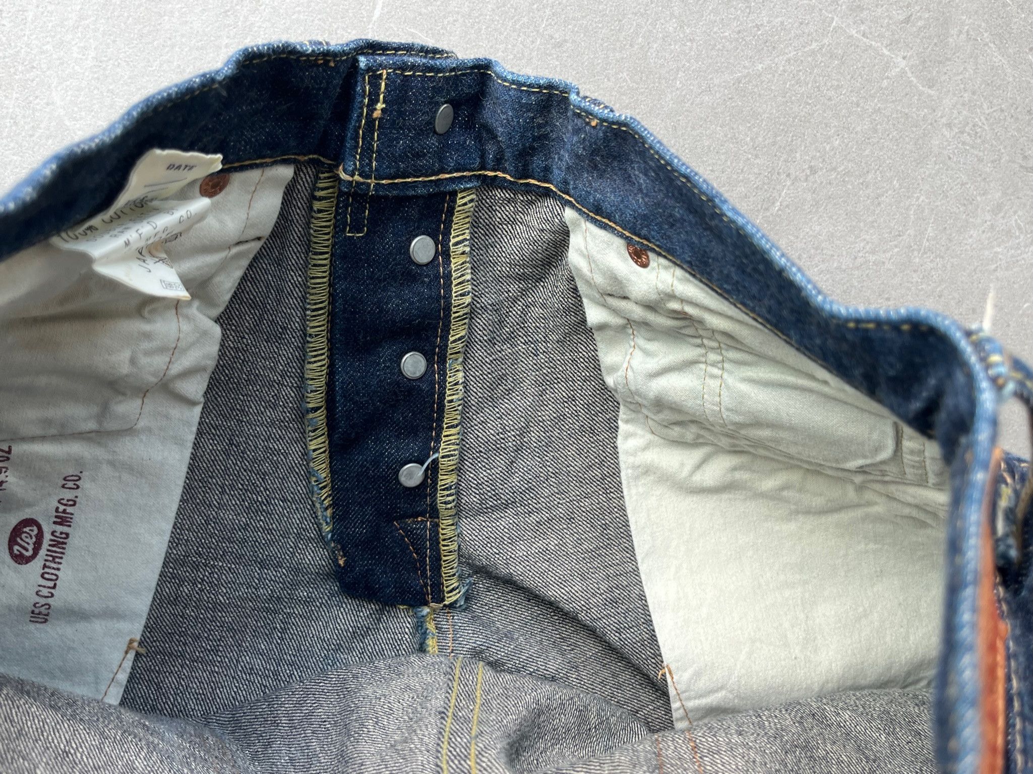 UES Clothing Early Version UES Japan Made 400T Tapered Selvedge Jeans Size US 29 - 22 Thumbnail