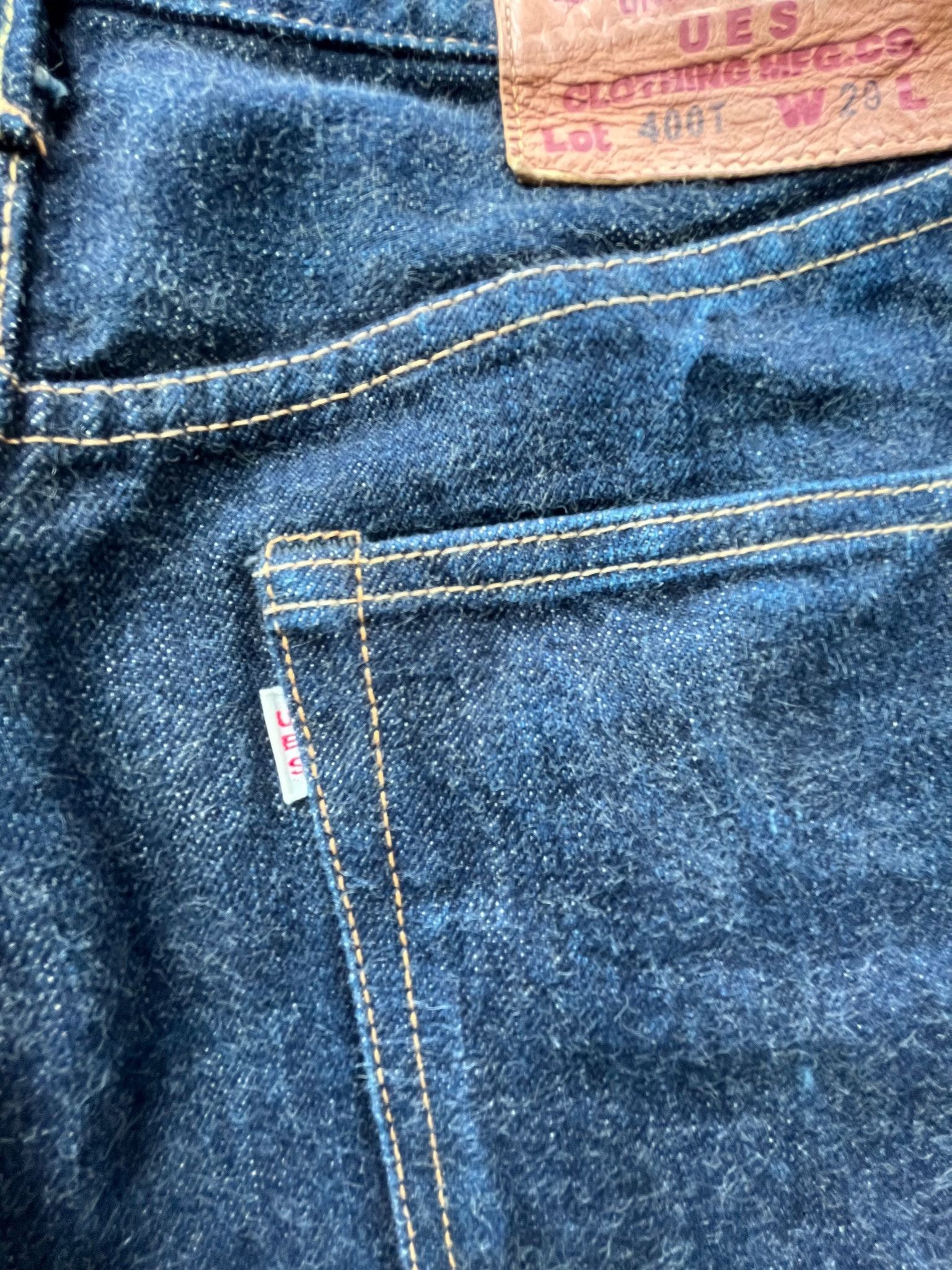 UES Clothing Early Version UES Japan Made 400T Tapered Selvedge Jeans Size US 29 - 5 Thumbnail