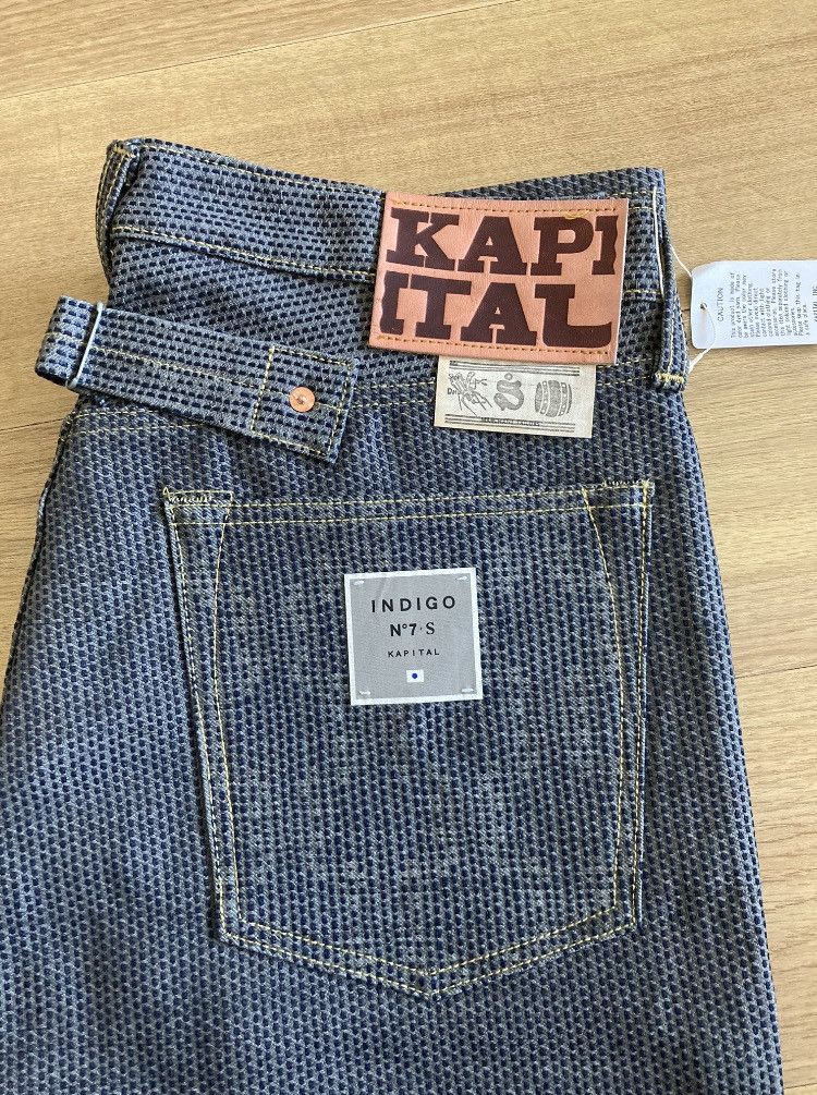 Kapital × Kapital Kountry Kapital Century Denim Indigo No 7S 5p Monkey Cisco- Stone Size US 36 / EU 52 - 3 Thumbnail