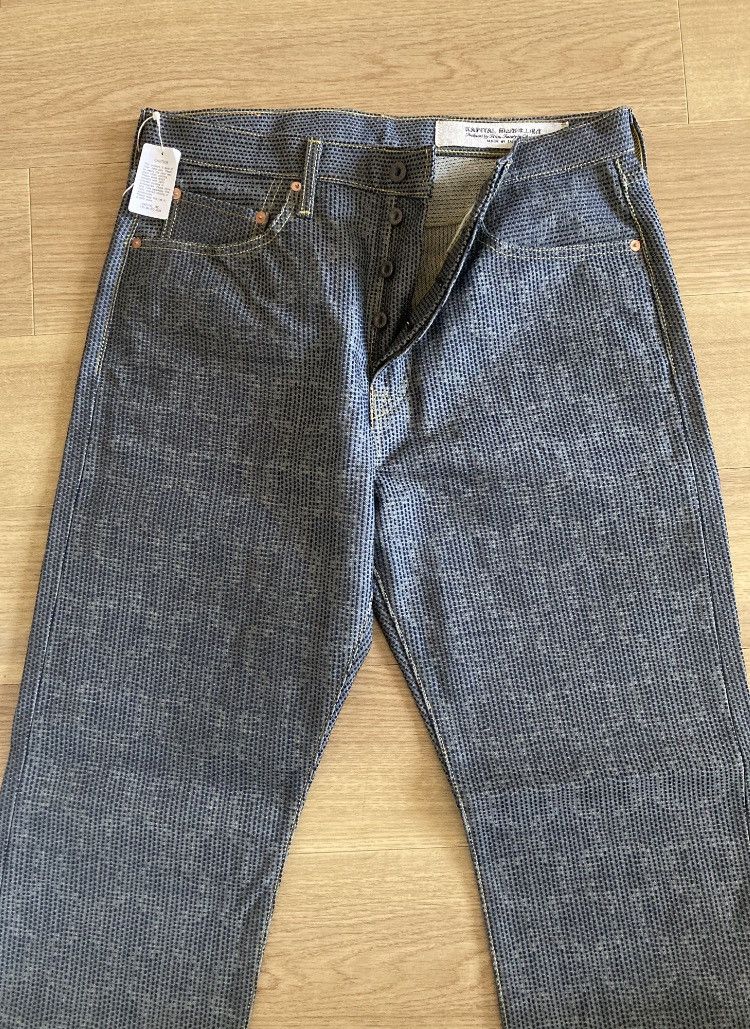 Kapital × Kapital Kountry Kapital Century Denim Indigo No 7S 5p Monkey Cisco- Stone Size US 36 / EU 52 - 4 Thumbnail