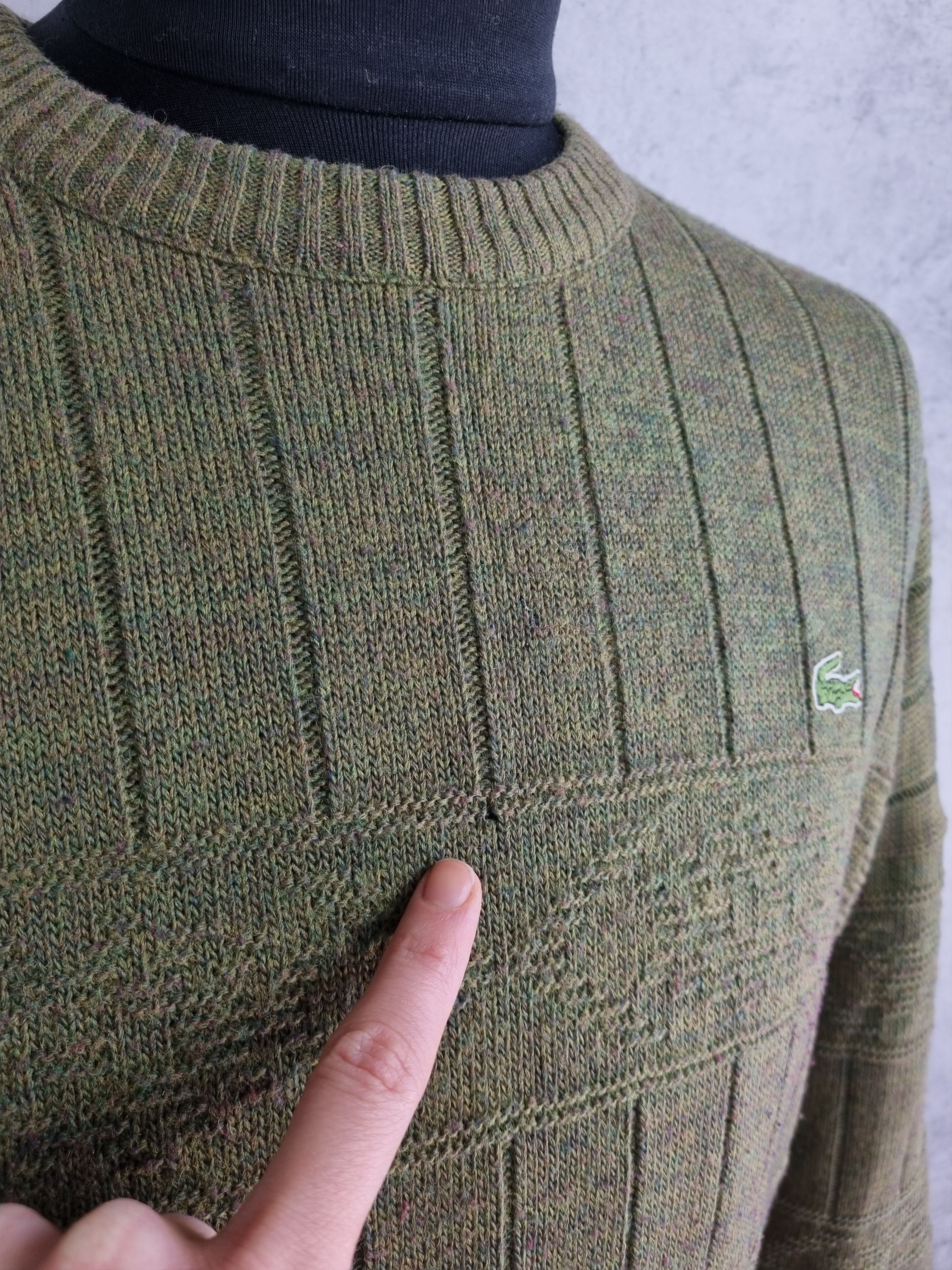 Golf Wang × Lacoste × Vintage Lacoste Chemise France Made Knitted Sweater Military Style Size US XXL / EU 58 / 5 - 15 Thumbnail