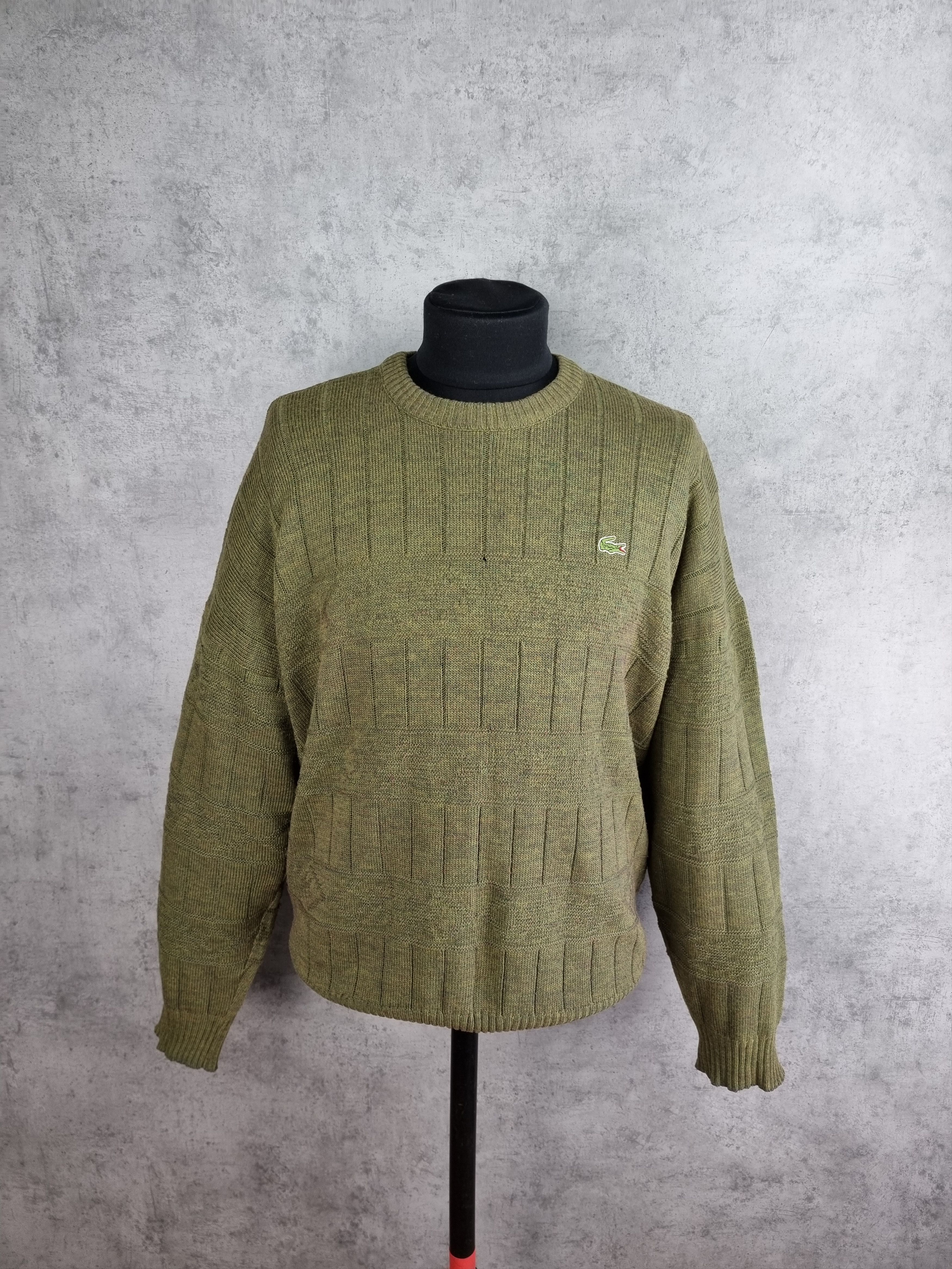 Golf Wang × Lacoste × Vintage Lacoste Chemise France Made Knitted Sweater Military Style Size US XXL / EU 58 / 5 - 5 Thumbnail
