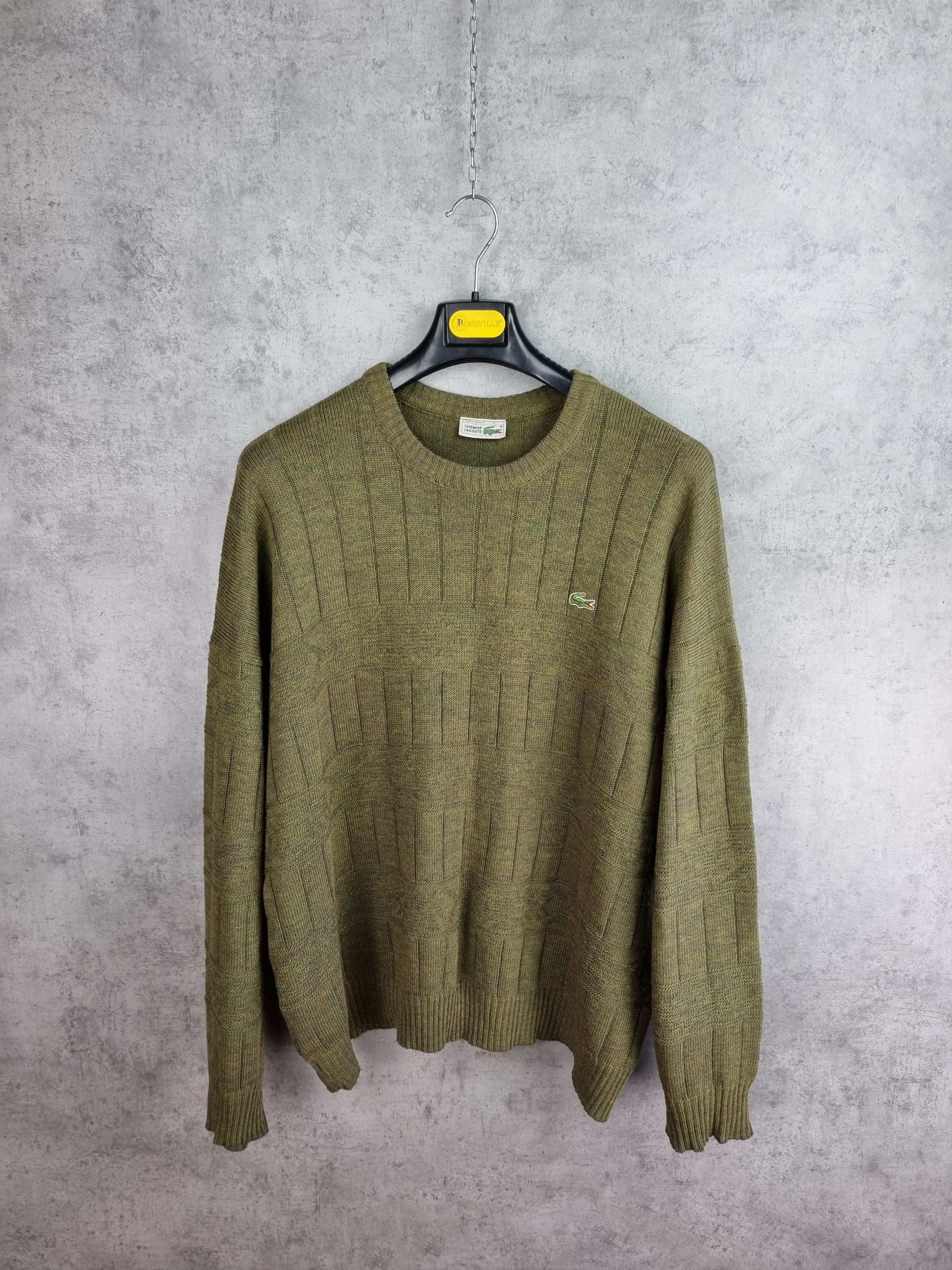 Golf Wang × Lacoste × Vintage Lacoste Chemise France Made Knitted Sweater Military Style Size US XXL / EU 58 / 5 - 3 Thumbnail