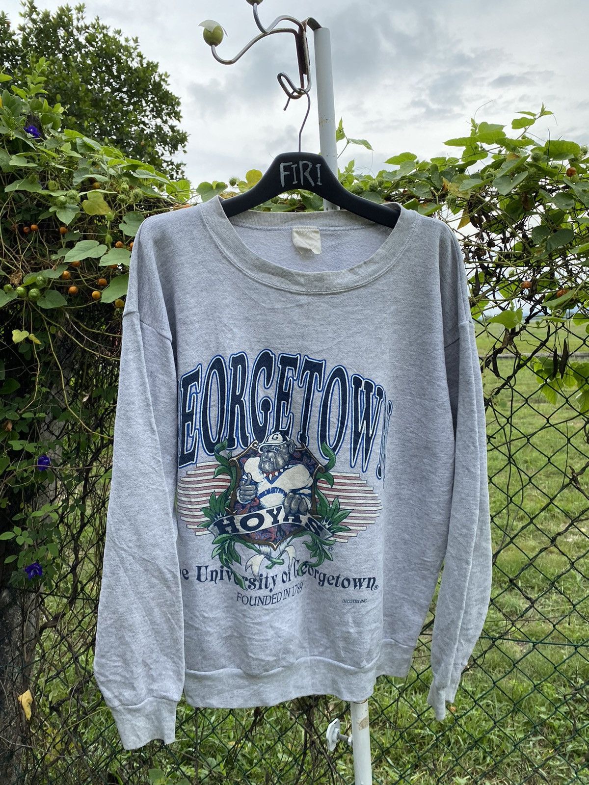 Vintage Vtg Georgtown Hoyas Sweater Crewneck Size US XL / EU 56 / 4 - 2 Thumbnail