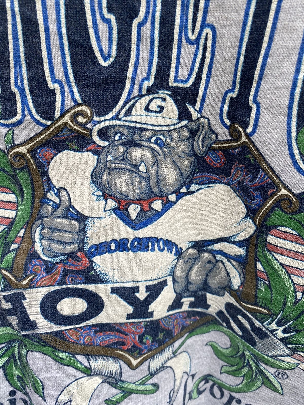 Vintage Vtg Georgtown Hoyas Sweater Crewneck Size US XL / EU 56 / 4 - 3 Thumbnail