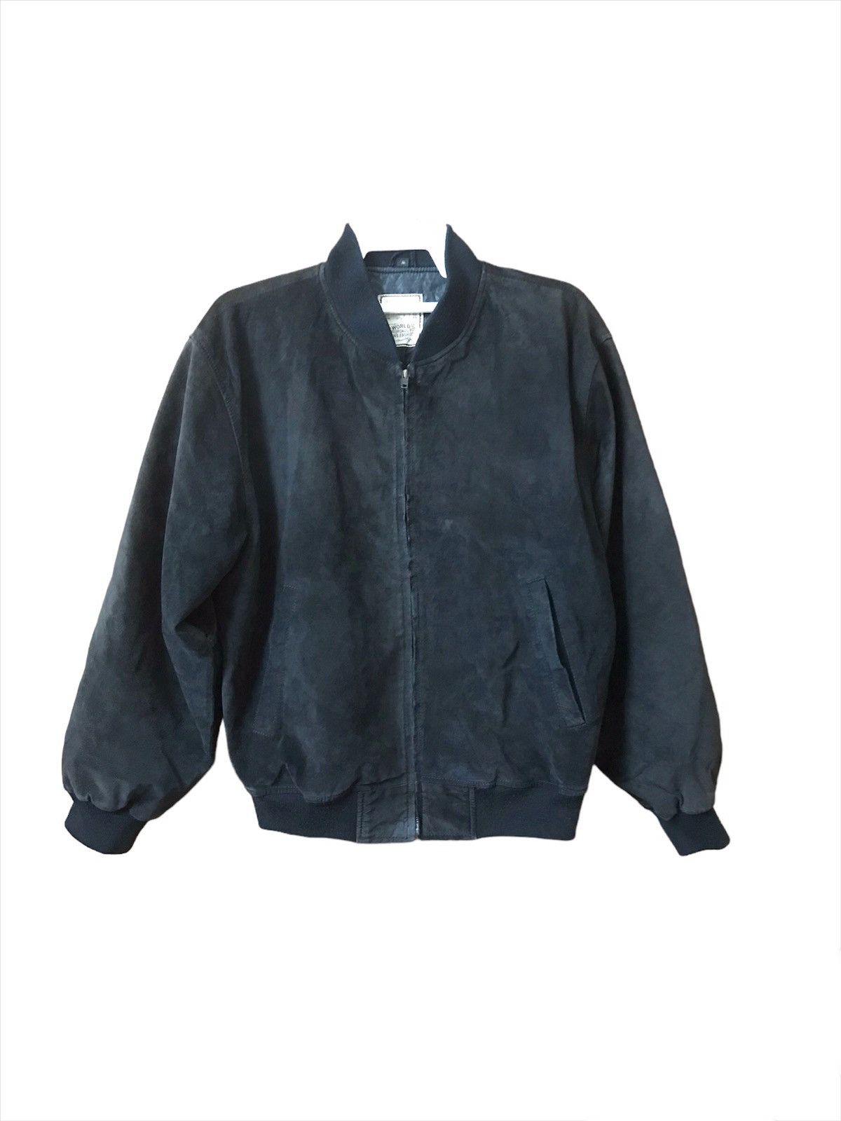Vintage Phantom of the Opera Suede Leather Jacket Black