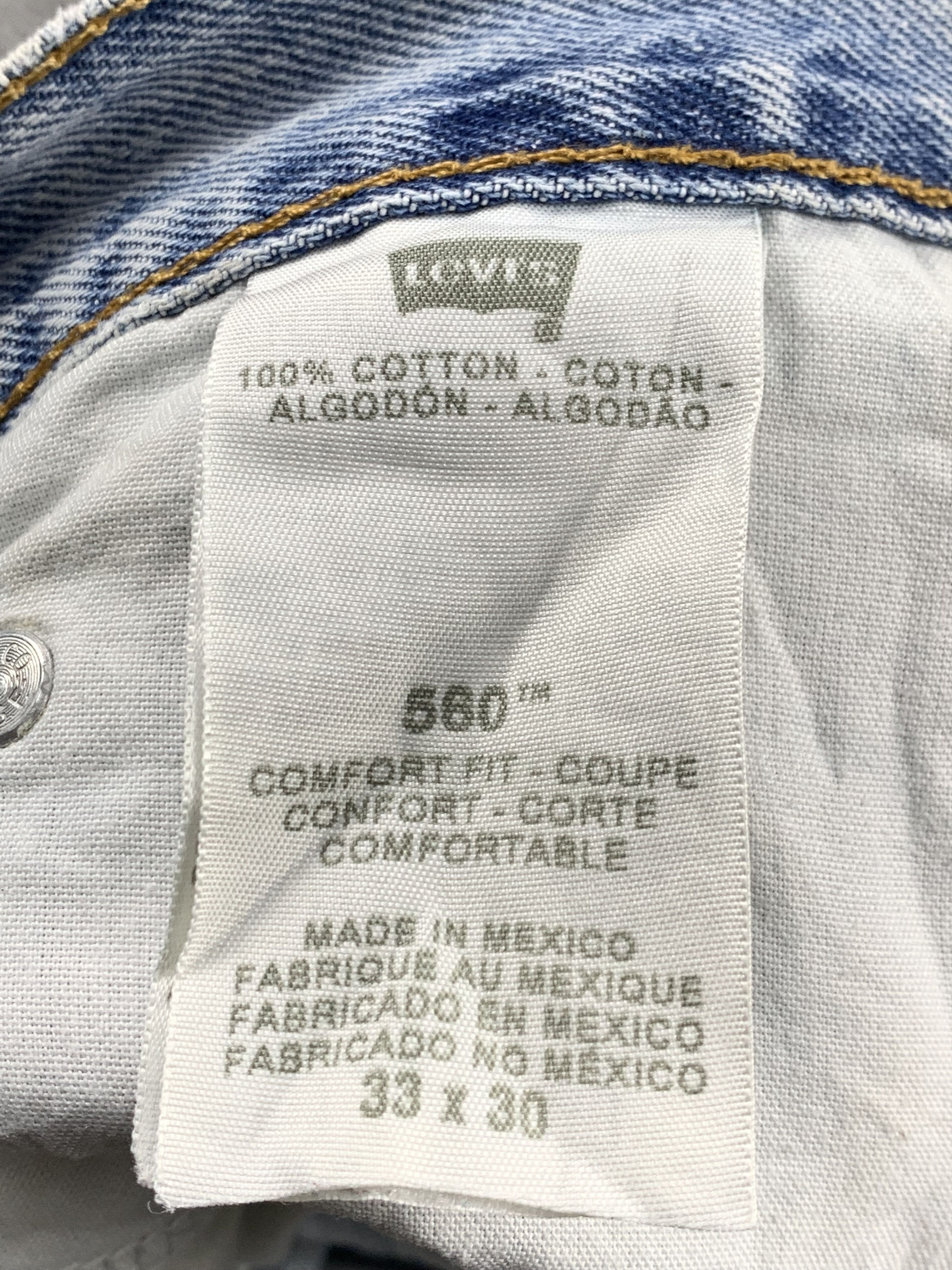 Levi's Vintage Levis 560 Light Wash Jeans DP2114 Size US 32 / EU 48 - 5 Thumbnail