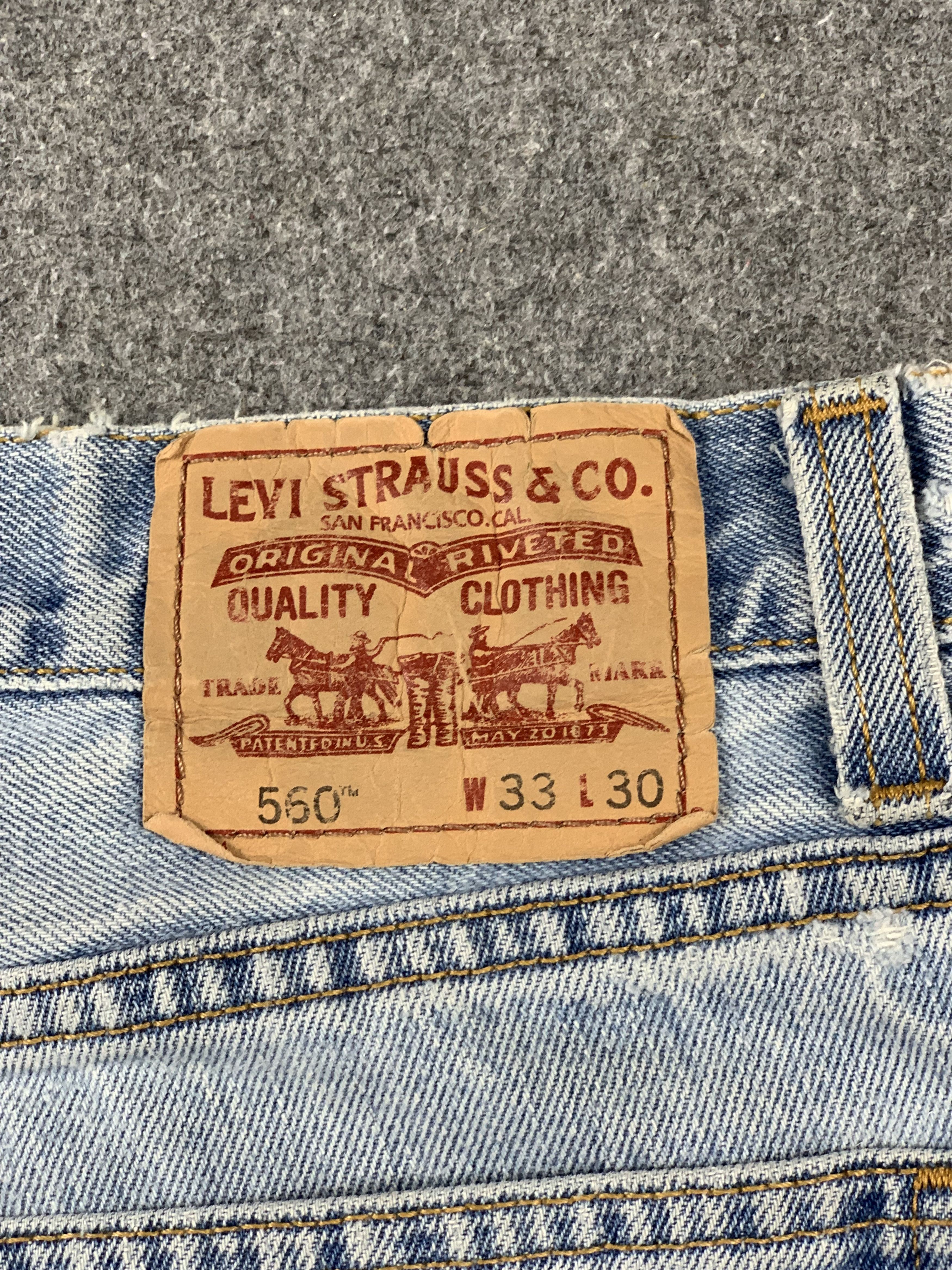 Levi's Vintage Levis 560 Light Wash Jeans DP2114 Size US 32 / EU 48 - 3 Thumbnail