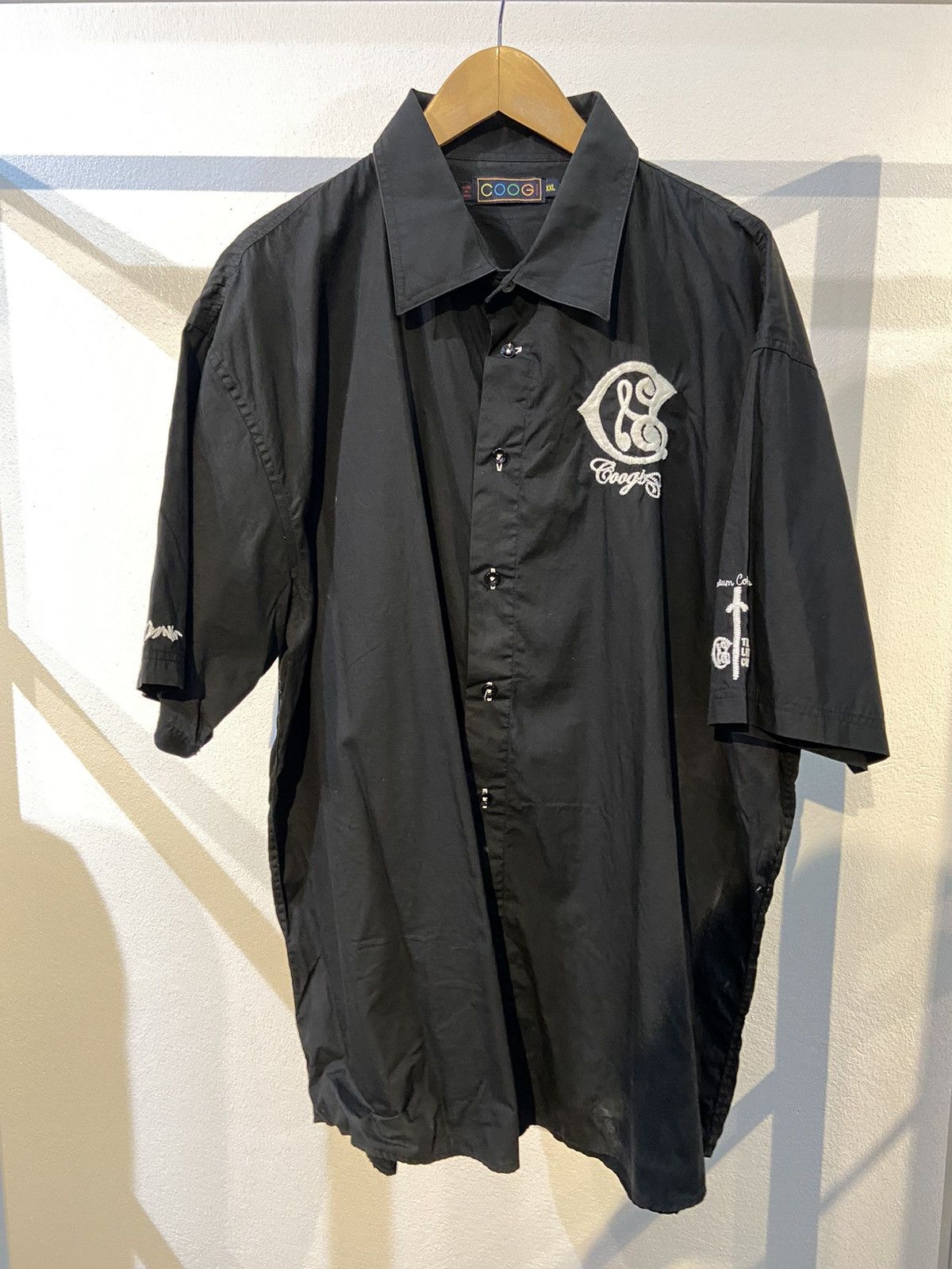 Coogi oversized black shirt