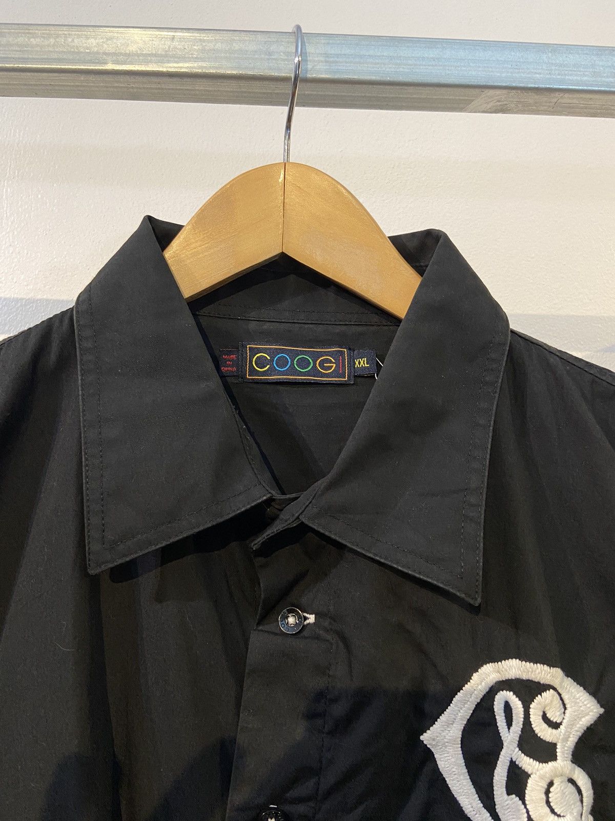 Coogi oversized black shirt