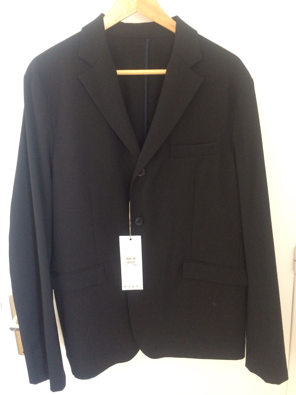 Reversible Black Wool Blazer