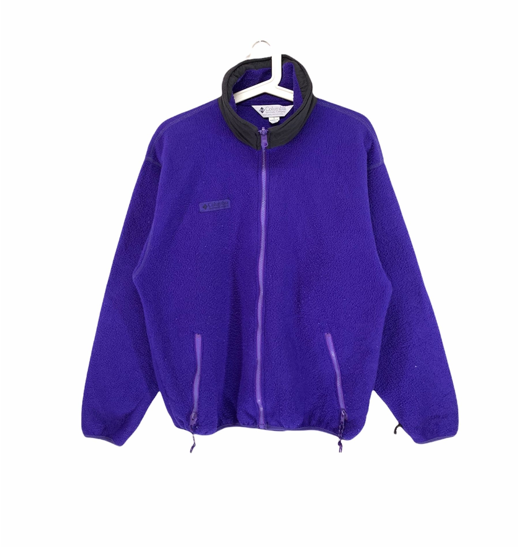 Columbia small logo vintage 90s fleece jacket
