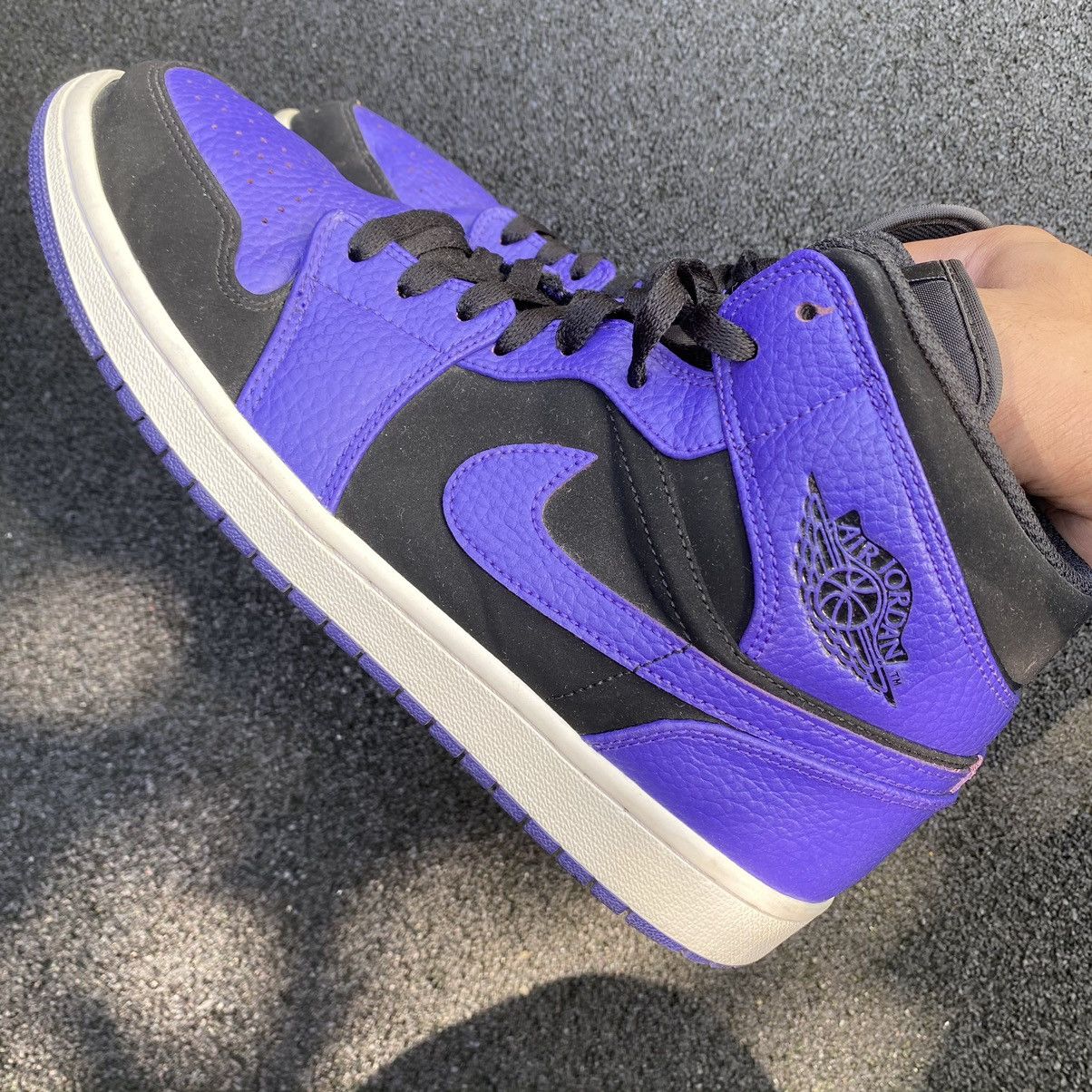 Nike Jordan 1 Mid ‘Dark Concord’ 2018 Size US 10 / EU 43 - 3 Thumbnail