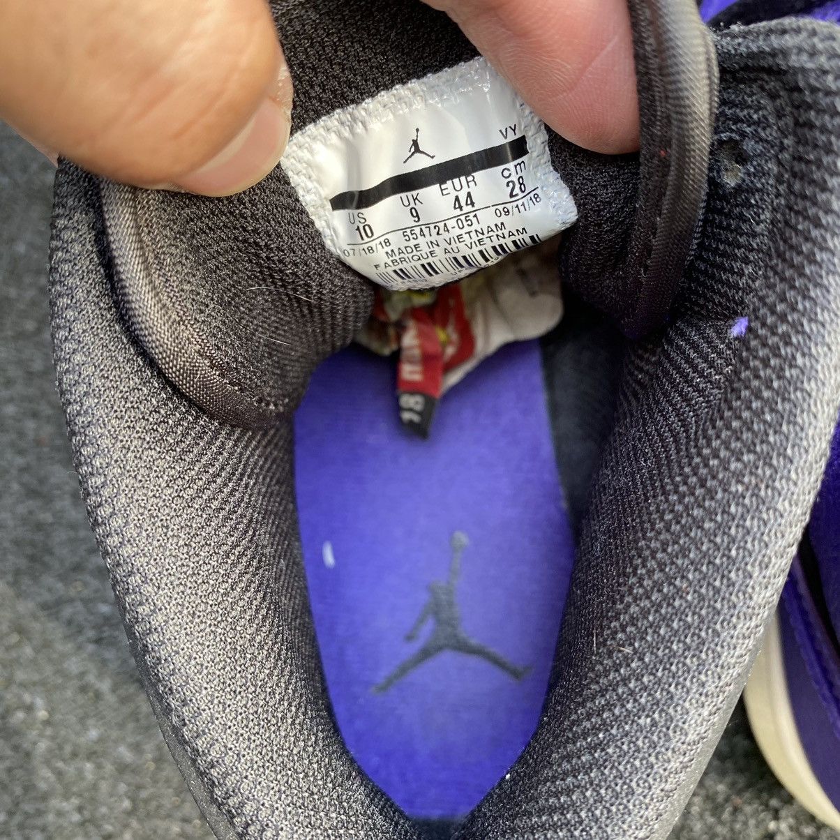 Nike Jordan 1 Mid ‘Dark Concord’ 2018 Size US 10 / EU 43 - 10 Thumbnail