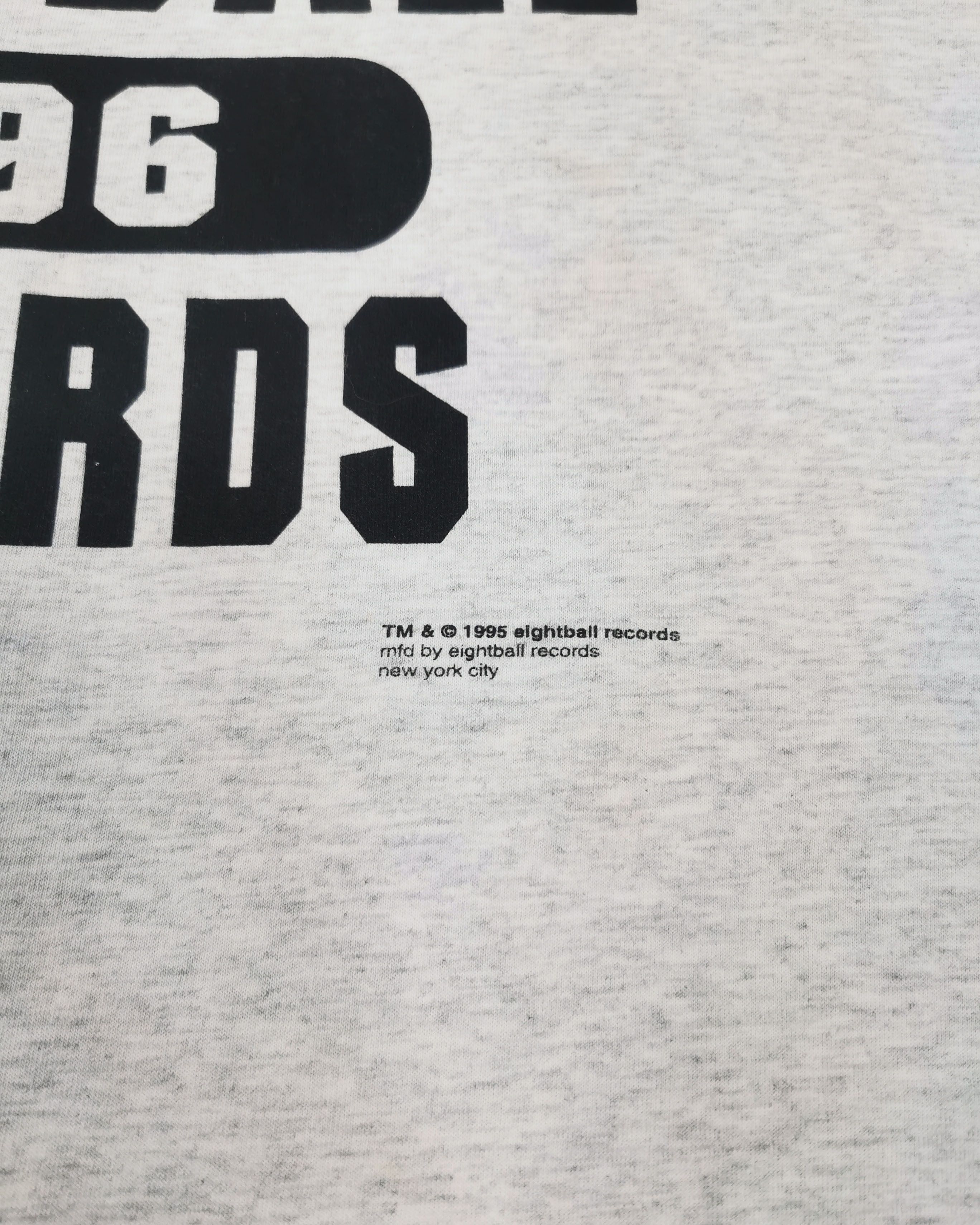 Menace Vintage 96 8-Ball Record Stussy Tupac Beggie T shirt Size US XL / EU 56 / 4 - 4 Thumbnail