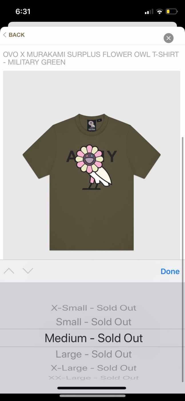 Drake OVO X TAKASHI MURAKAMI T-SHIRT TEE BRAND NEW Size US XL / EU 56 / 4 - 6 Thumbnail