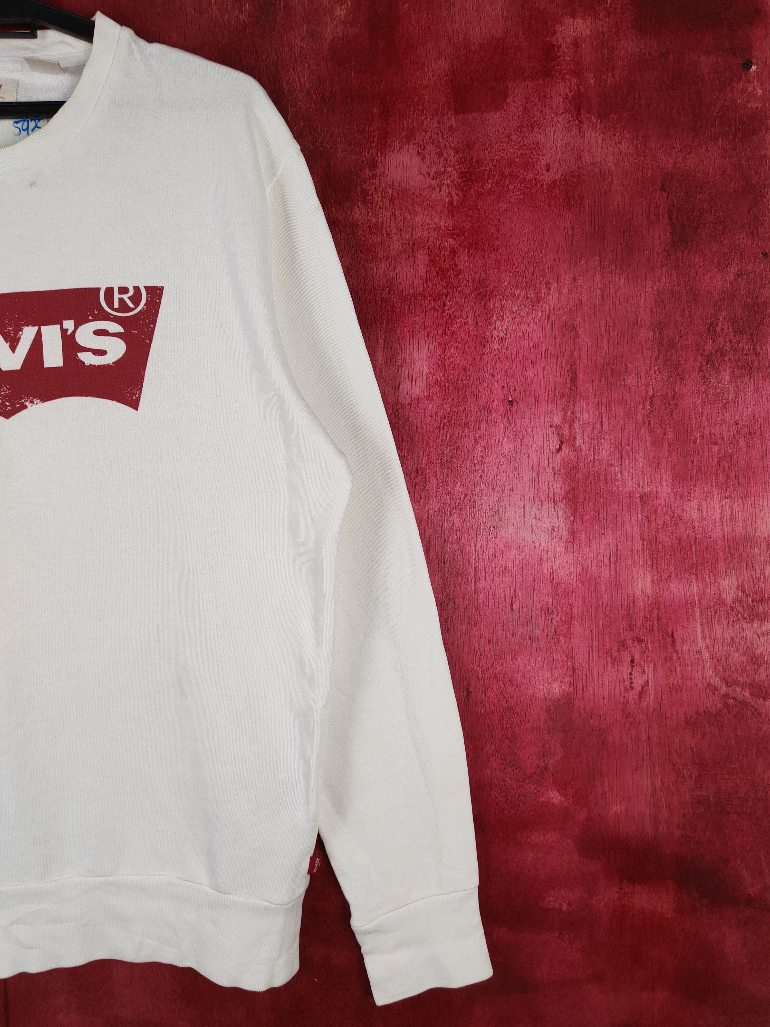 Levi's DL Levi's White vintage sweatshirt #5925 Size US M / EU 48-50 / 2 - 5 Thumbnail