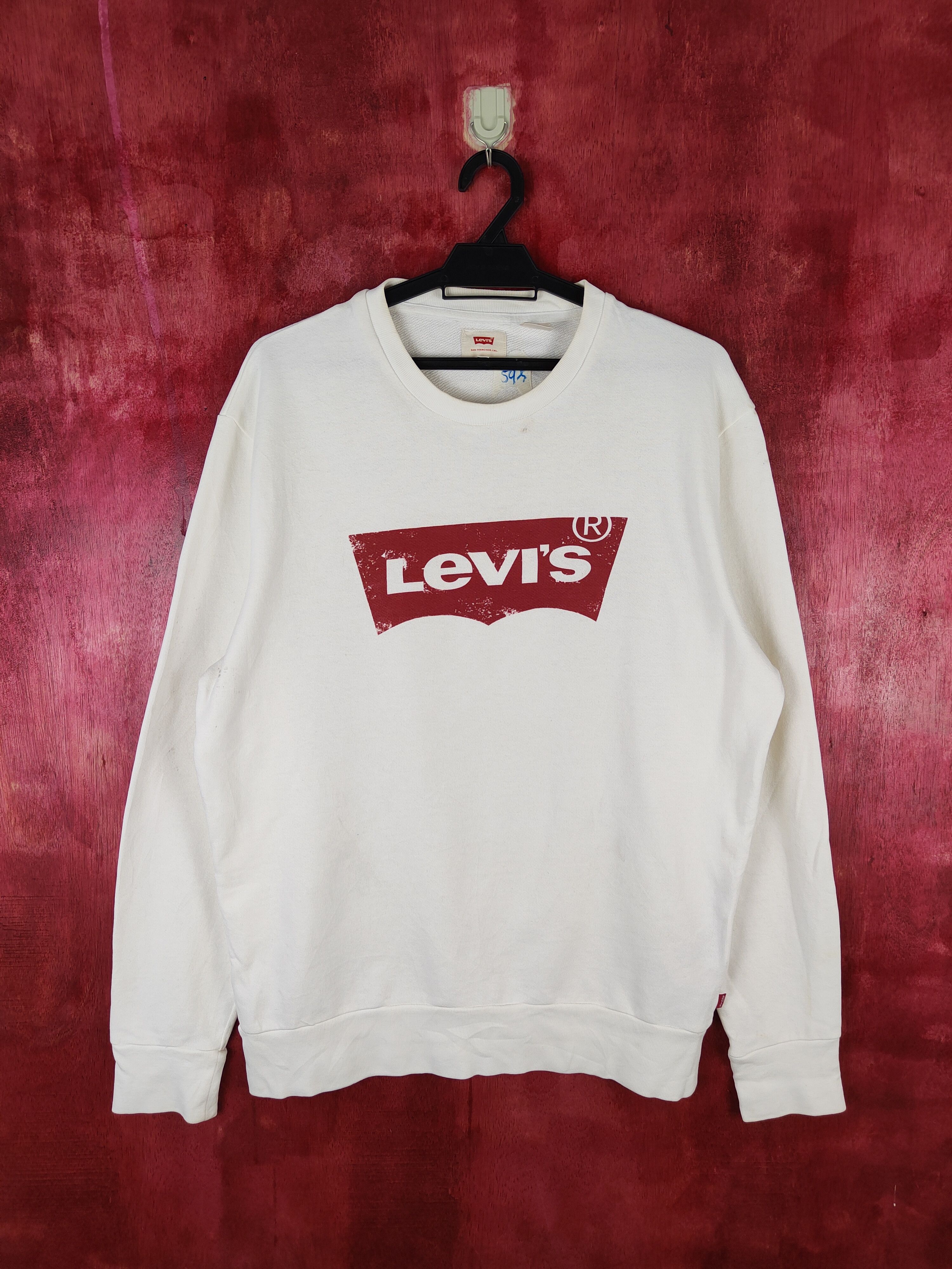 Levi's DL Levi's White vintage sweatshirt #5925 Size US M / EU 48-50 / 2 - 1 Thumbnail