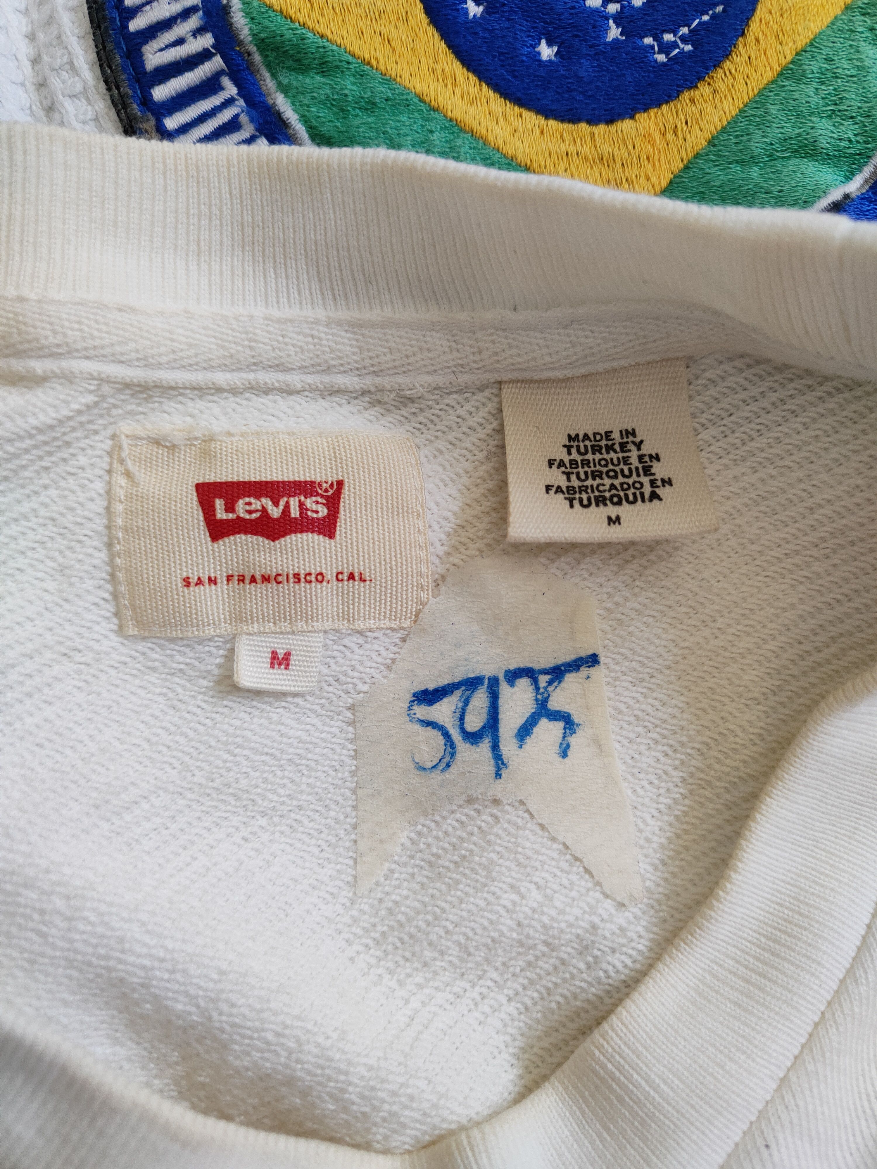 Levi's DL Levi's White vintage sweatshirt #5925 Size US M / EU 48-50 / 2 - 11 Thumbnail