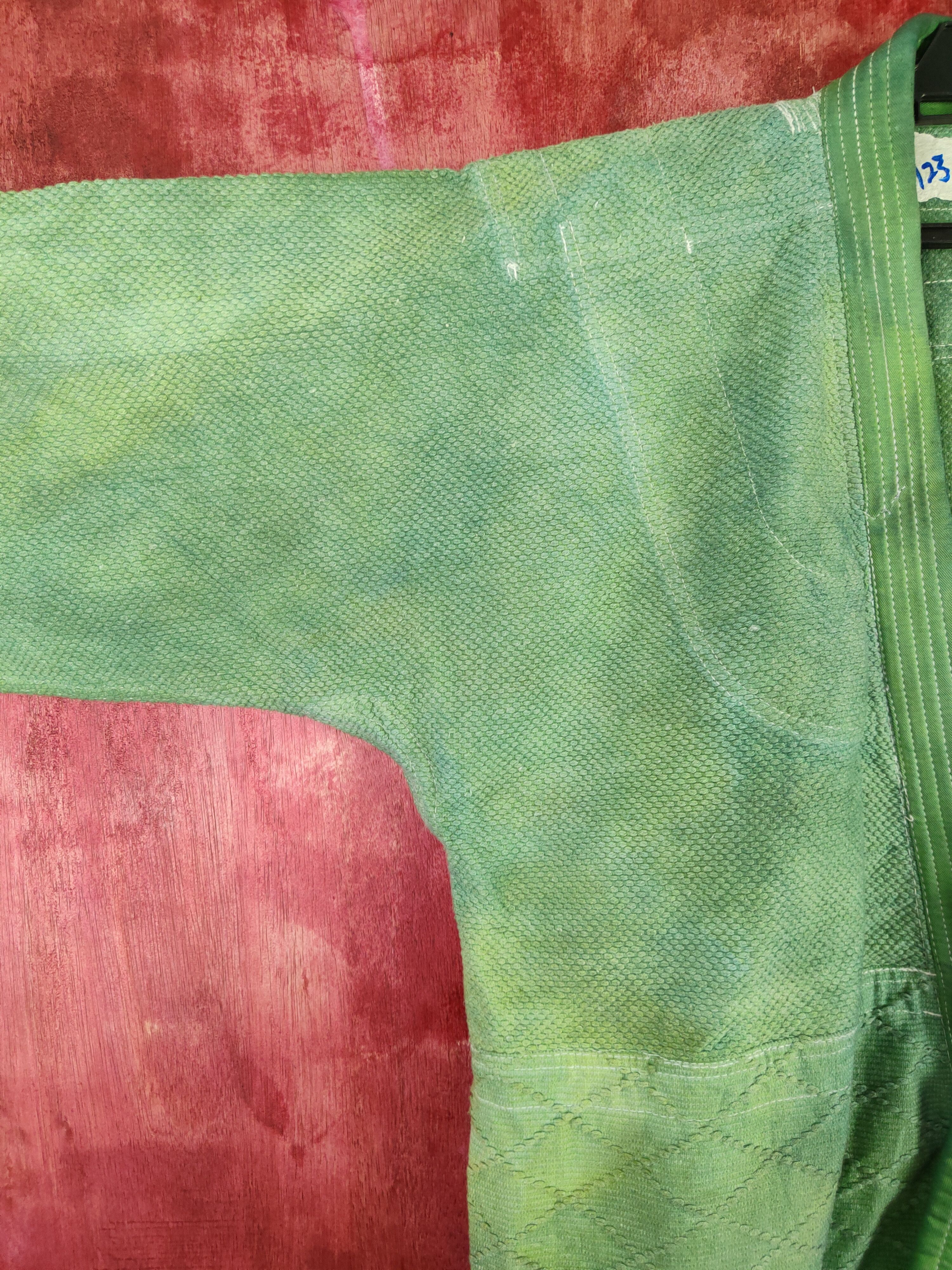 Faded Glory × Japanese Brand DL Shufo K.K.Budo faded Green cardigan kimono #5923 Size US L / EU 52-54 / 3 - 5 Thumbnail