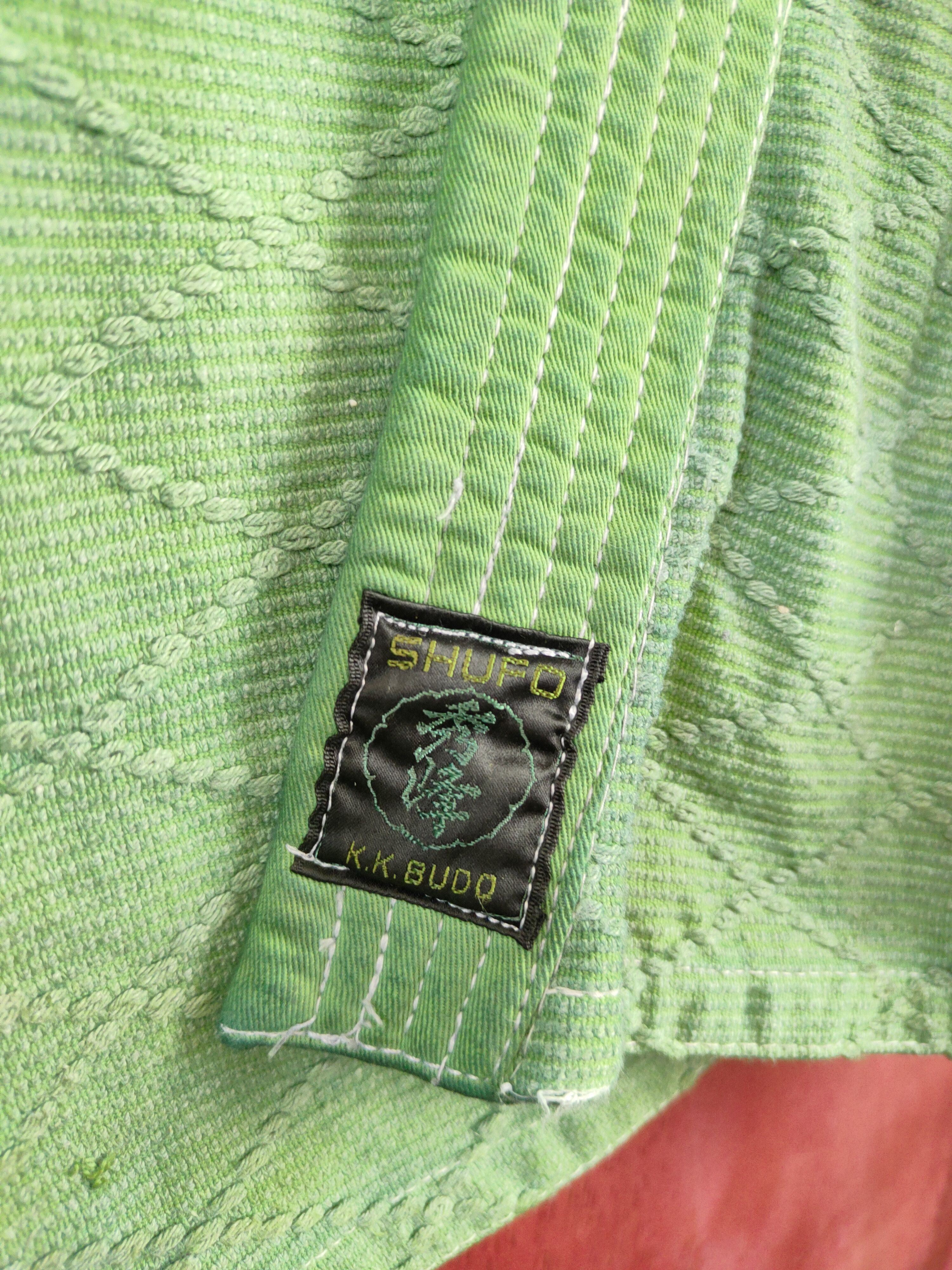 Faded Glory × Japanese Brand DL Shufo K.K.Budo faded Green cardigan kimono #5923 Size US L / EU 52-54 / 3 - 3 Thumbnail