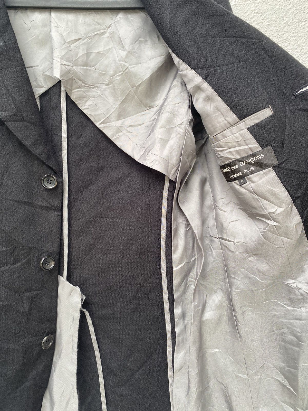 Comme des Garcons × Comme des Garcons Homme Plus × Japanese Brand Vintage Comme des Garçons Homme Plus AD2001 Blazer Jacket Size US S / EU 44-46 / 1 - 4 Thumbnail