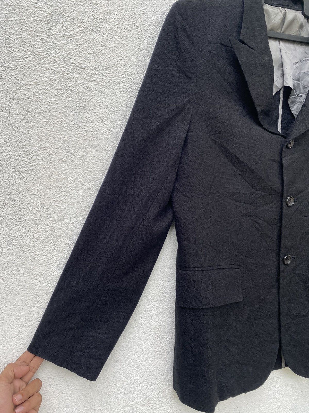 Comme des Garcons × Comme des Garcons Homme Plus × Japanese Brand Vintage Comme des Garçons Homme Plus AD2001 Blazer Jacket Size US S / EU 44-46 / 1 - 2 Thumbnail