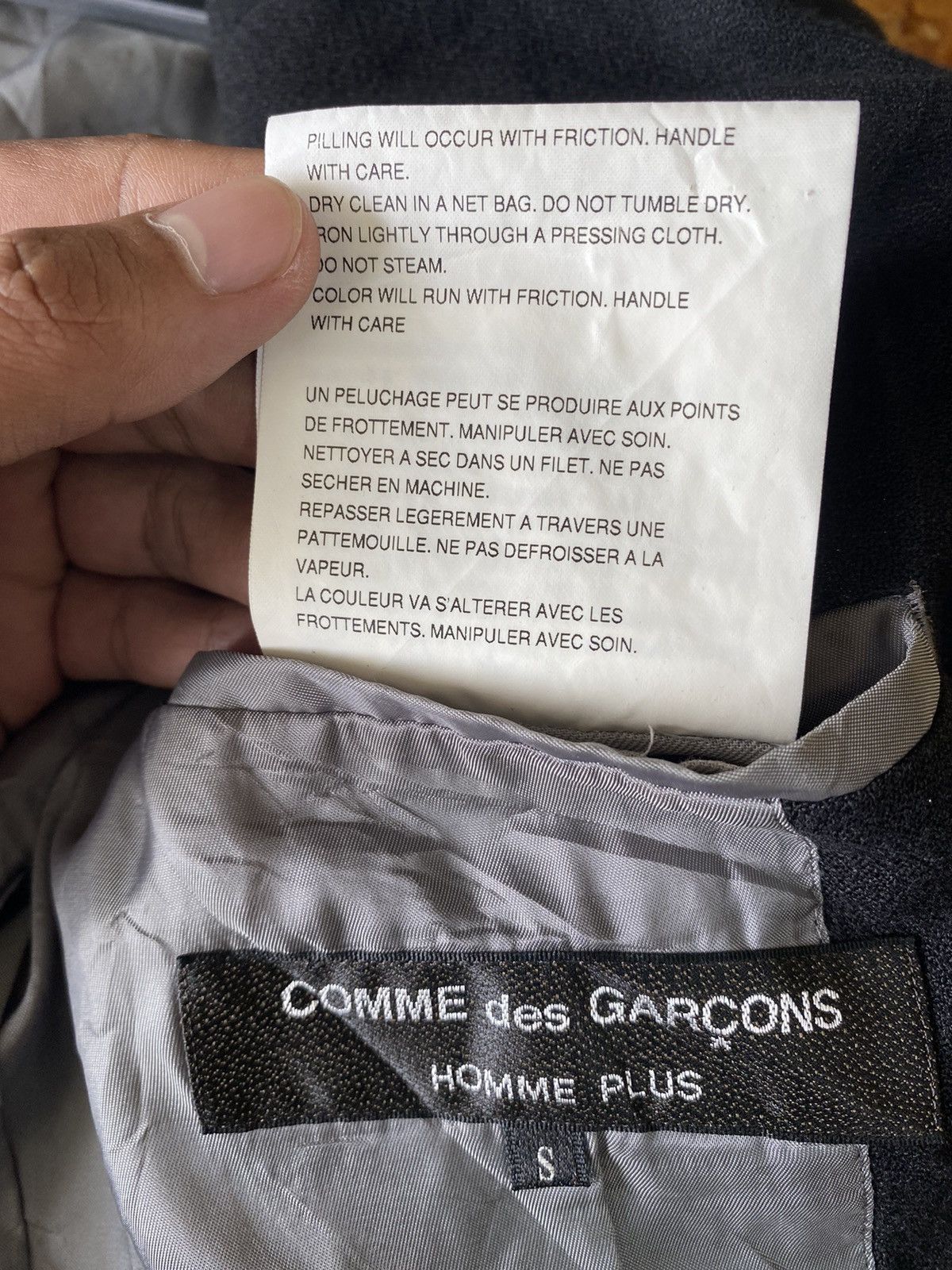 Comme des Garcons × Comme des Garcons Homme Plus × Japanese Brand Vintage Comme des Garçons Homme Plus AD2001 Blazer Jacket Size US S / EU 44-46 / 1 - 9 Thumbnail