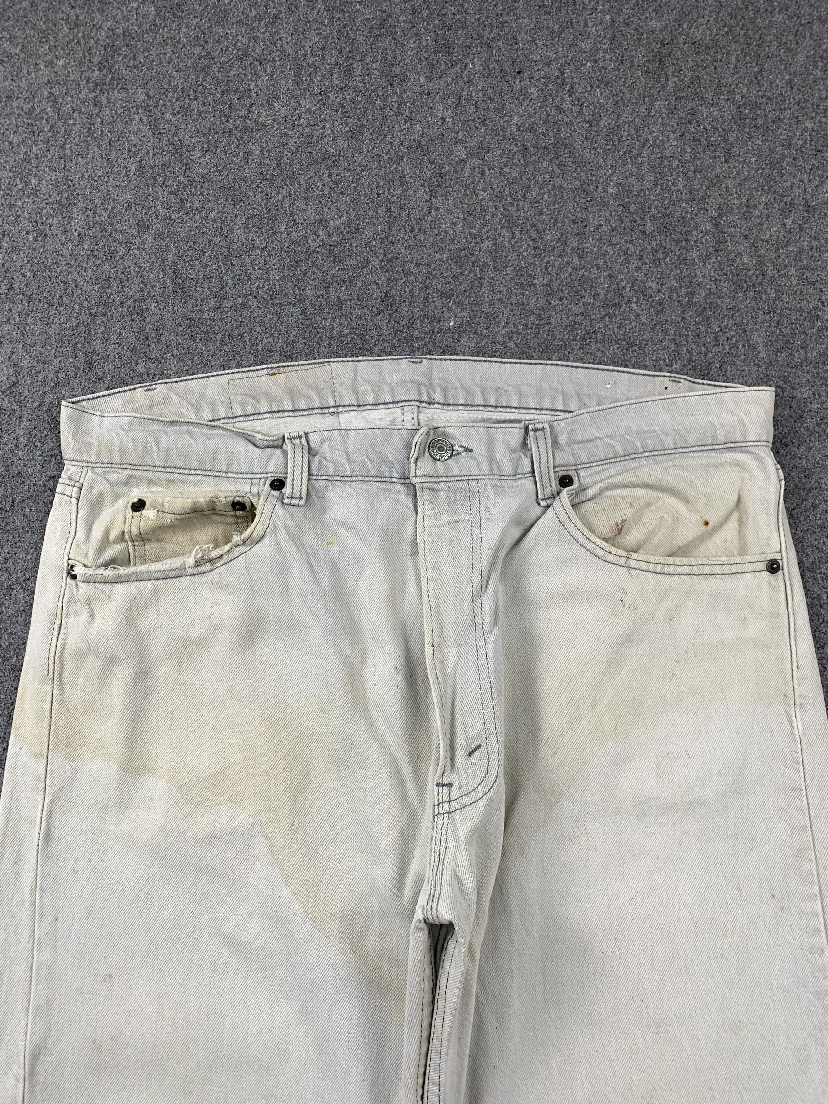 Levi's Vintage 80s Levis 505 Light Wash Jeans DP2115 Size US 36 / EU 52 - 2 Thumbnail