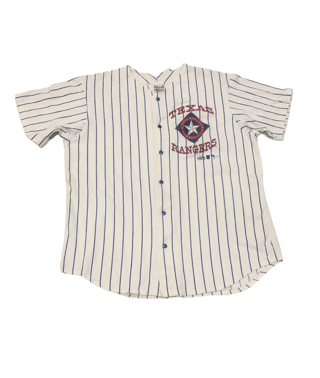 Majestic Vintage Rare Texas Rangers Baseball Club Jersey Size US XL / EU 56 / 4 - 1 Thumbnail